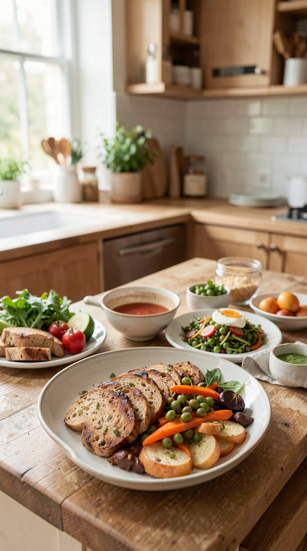 How To Plan Balanced Plates For Better Grocery Habits featured image showing balanced plates in a real home kitchen