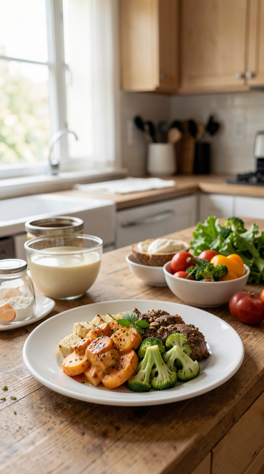 How To Plan Batch Cooking For Better Grocery Habits featured image showing batch cooking in a real home kitchen