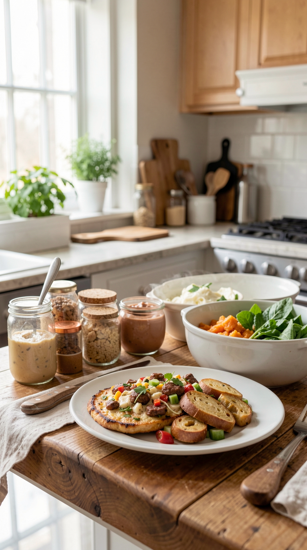 How To Plan Batch Cooking For Better Grocery Habits featured image showing batch cooking in a real home kitchen