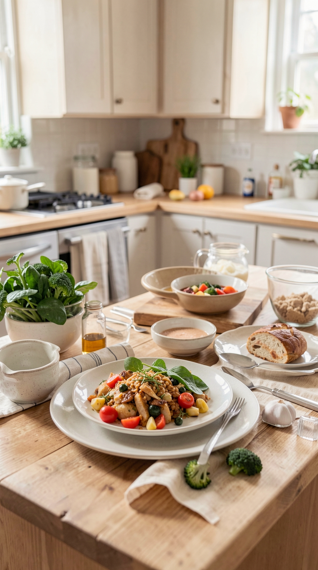 How To Plan Batch Cooking For More Variety At Dinner featured image showing batch cooking in a real home kitchen