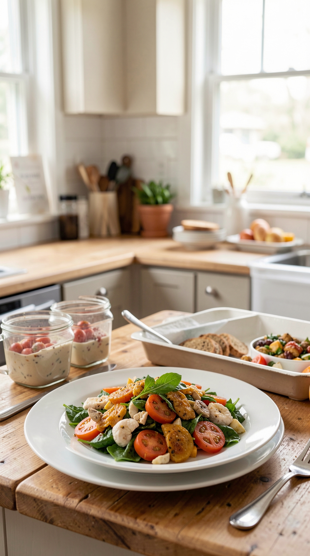 How To Plan Budget Meals For Easier Leftovers featured image showing budget meals in a real home kitchen