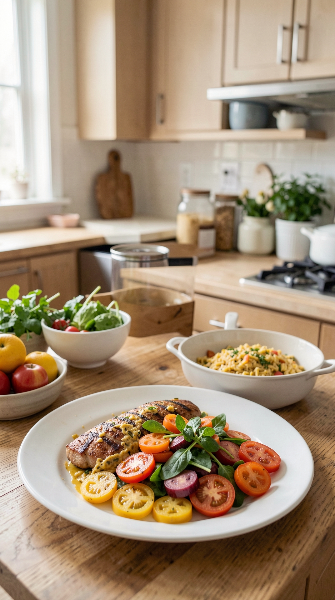 How To Plan Budget Meals For Easier Leftovers featured image showing budget meals in a real home kitchen