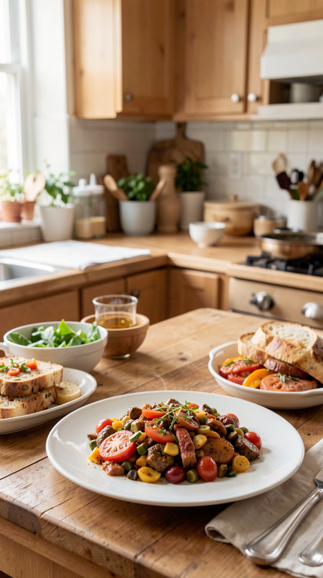 How To Plan Budget Meals For More Variety At Dinner featured image showing budget meals in a real home kitchen