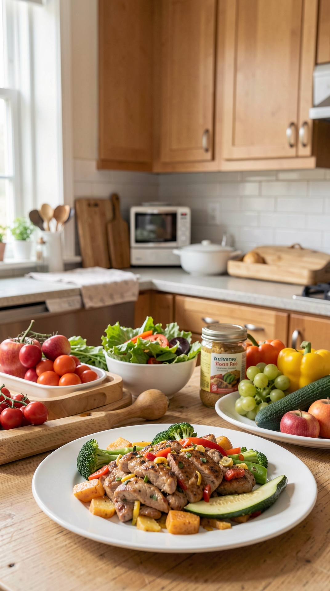 How To Plan Family Dinners For Better Grocery Habits featured image showing family dinners in a real home kitchen