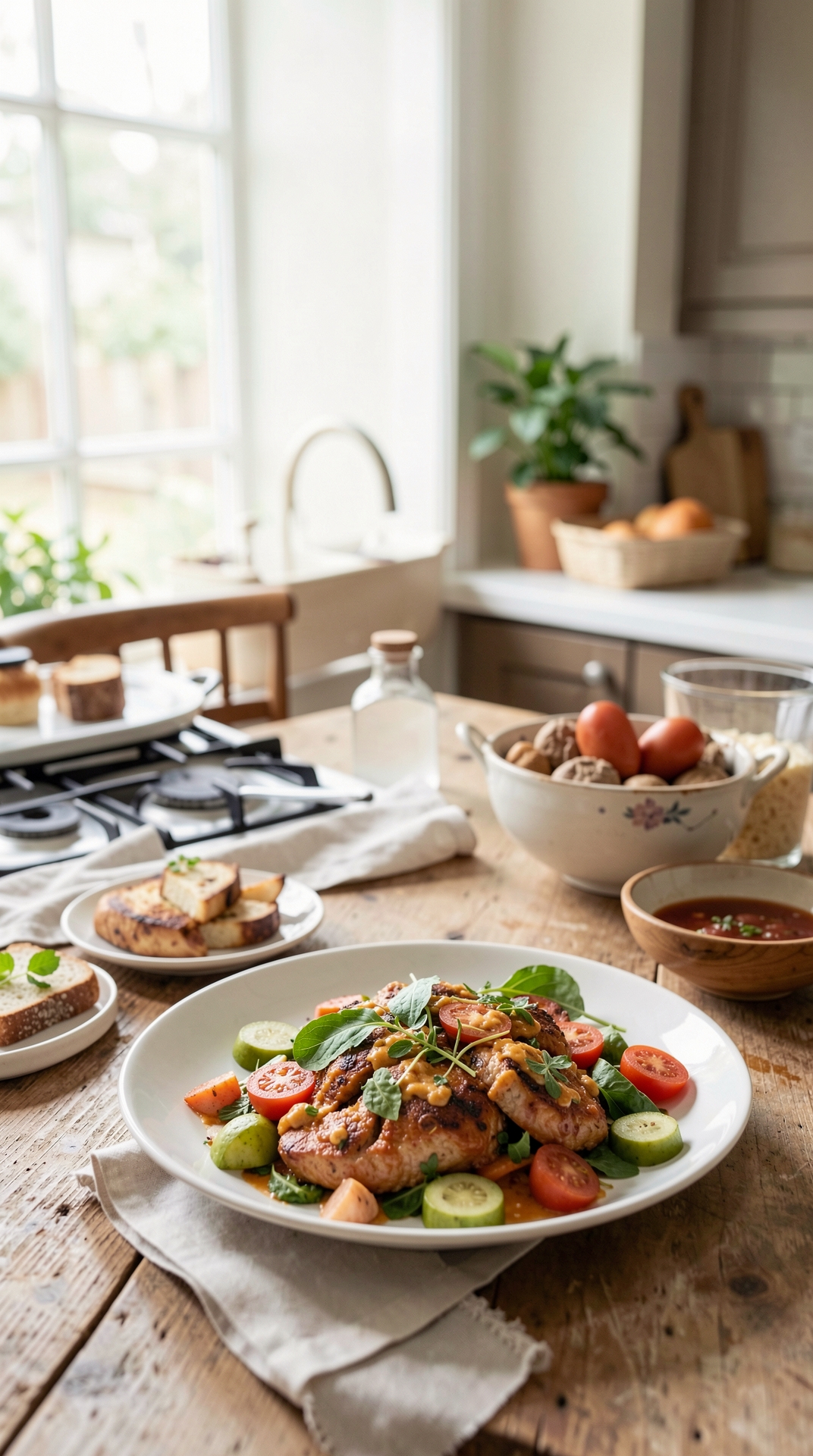 How To Plan One-Pan Suppers For Easier Leftovers featured image showing one-pan suppers in a real home kitchen
