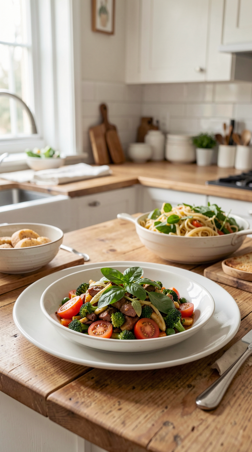 How To Plan One-Pan Suppers For Less Stress On Weeknights featured image showing one-pan suppers in a real home kitchen