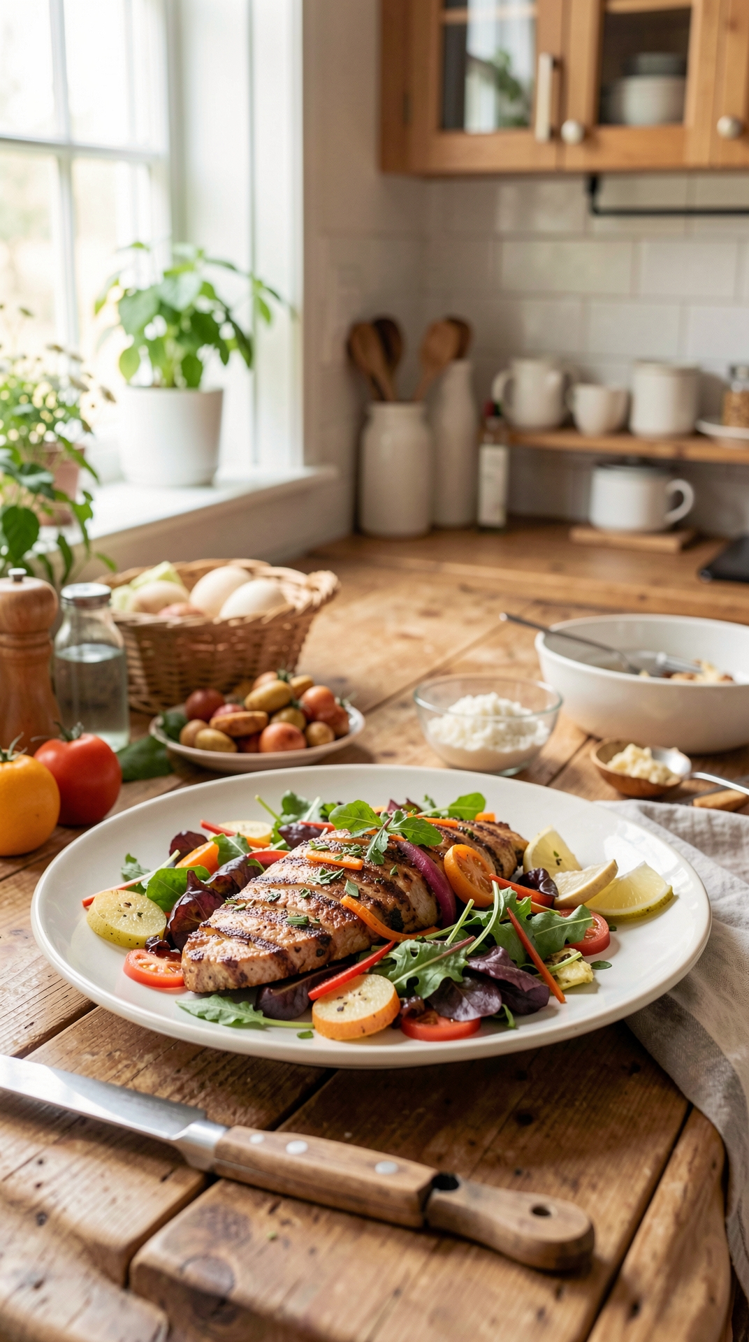 How To Plan Seasonal Menus For Easier Leftovers featured image showing seasonal menus in a real home kitchen