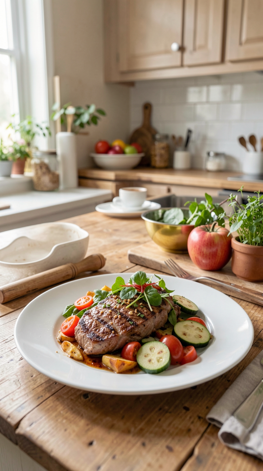 How To Plan Seasonal Menus For Less Stress On Weeknights featured image showing seasonal menus in a real home kitchen