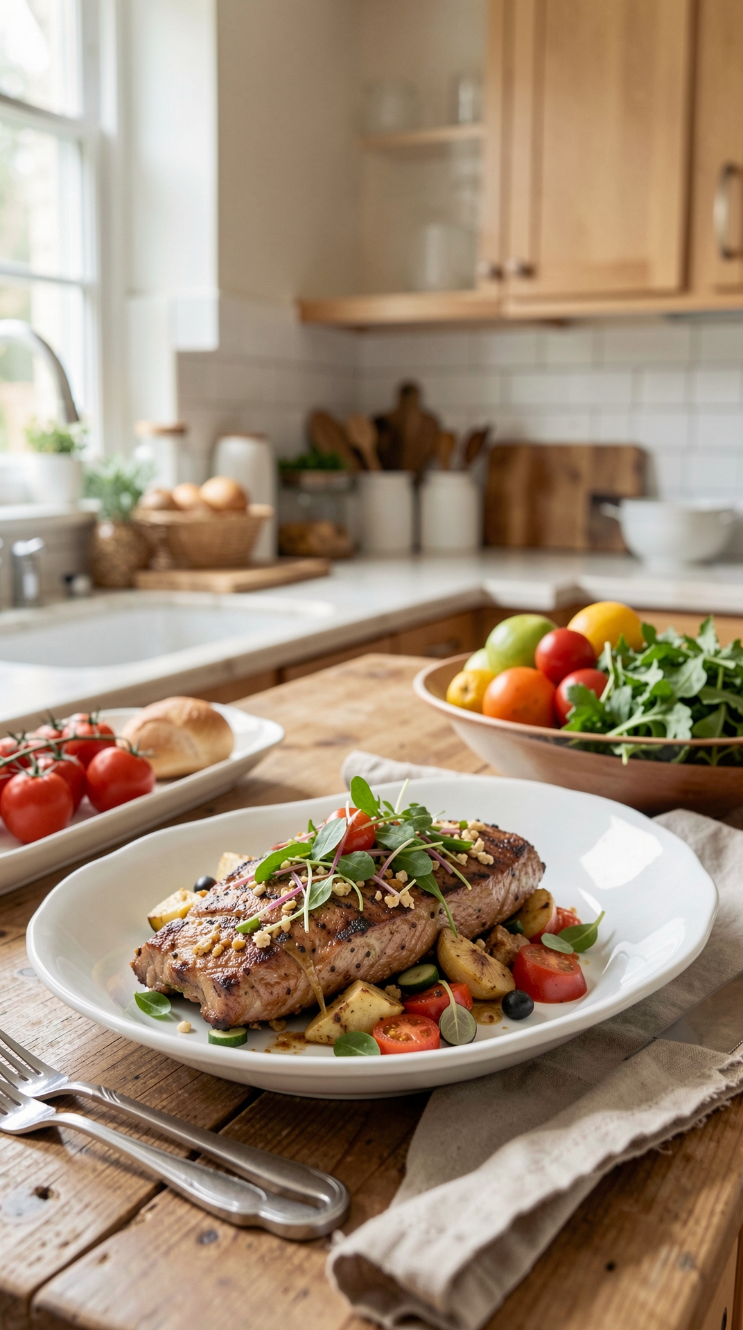 How To Plan Seasonal Menus For Less Stress On Weeknights featured image showing seasonal menus in a real home kitchen