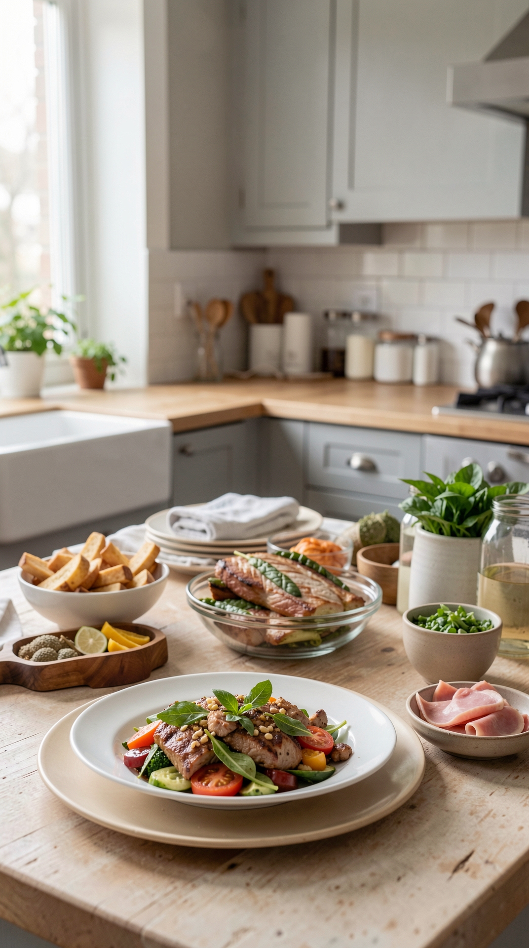 How To Plan Sunday Prep For More Variety At Dinner featured image showing Sunday prep in a real home kitchen