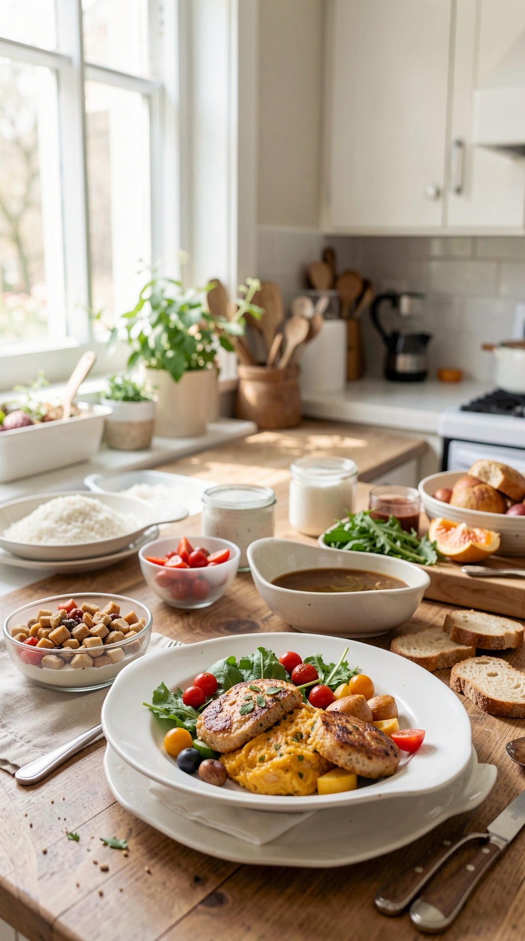 How To Plan Weekday Lunches For Easier Leftovers featured image showing weekday lunches in a real home kitchen
