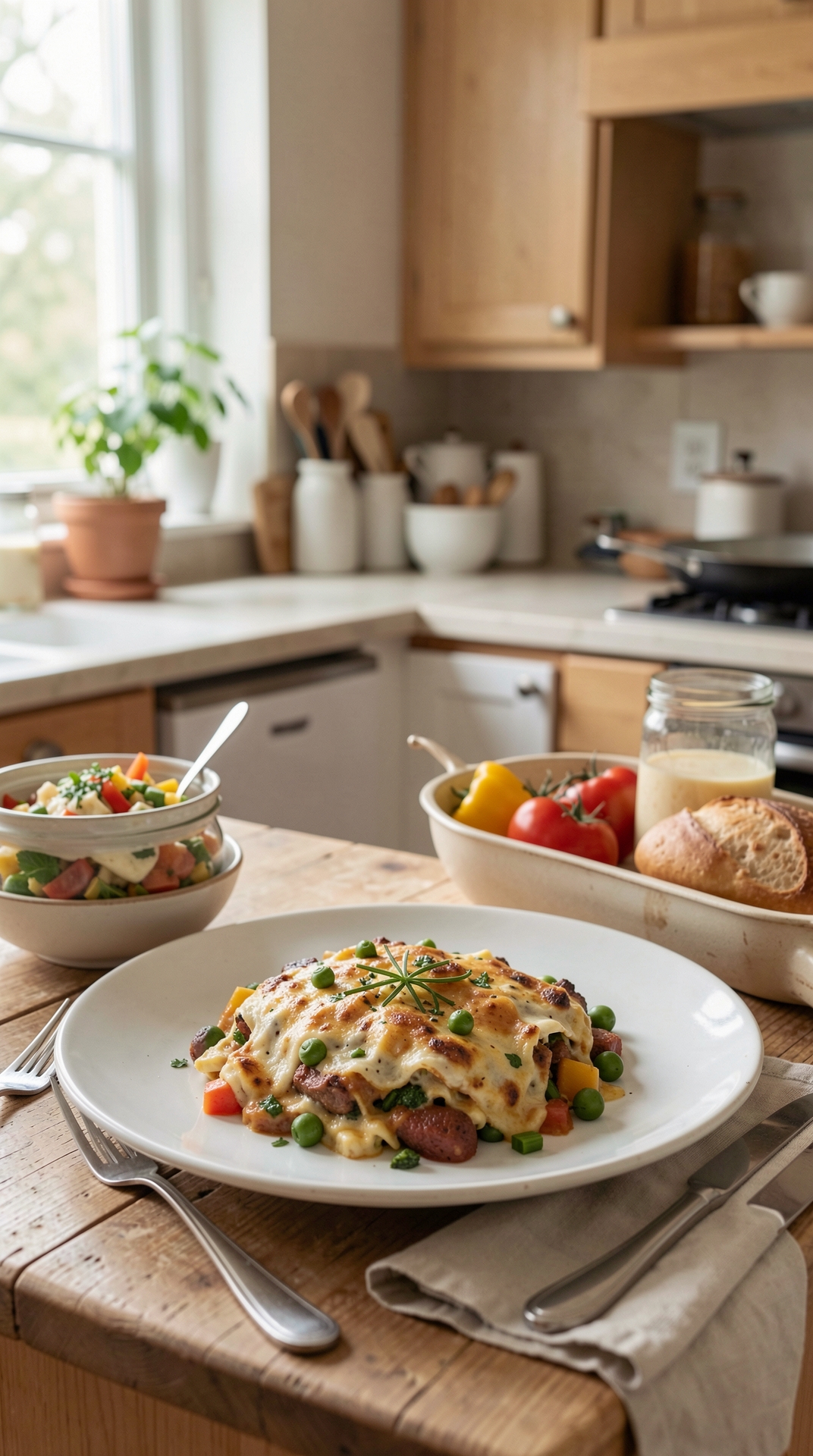 How To Plan Weekday Lunches For Less Stress On Weeknights featured image showing weekday lunches in a real home kitchen