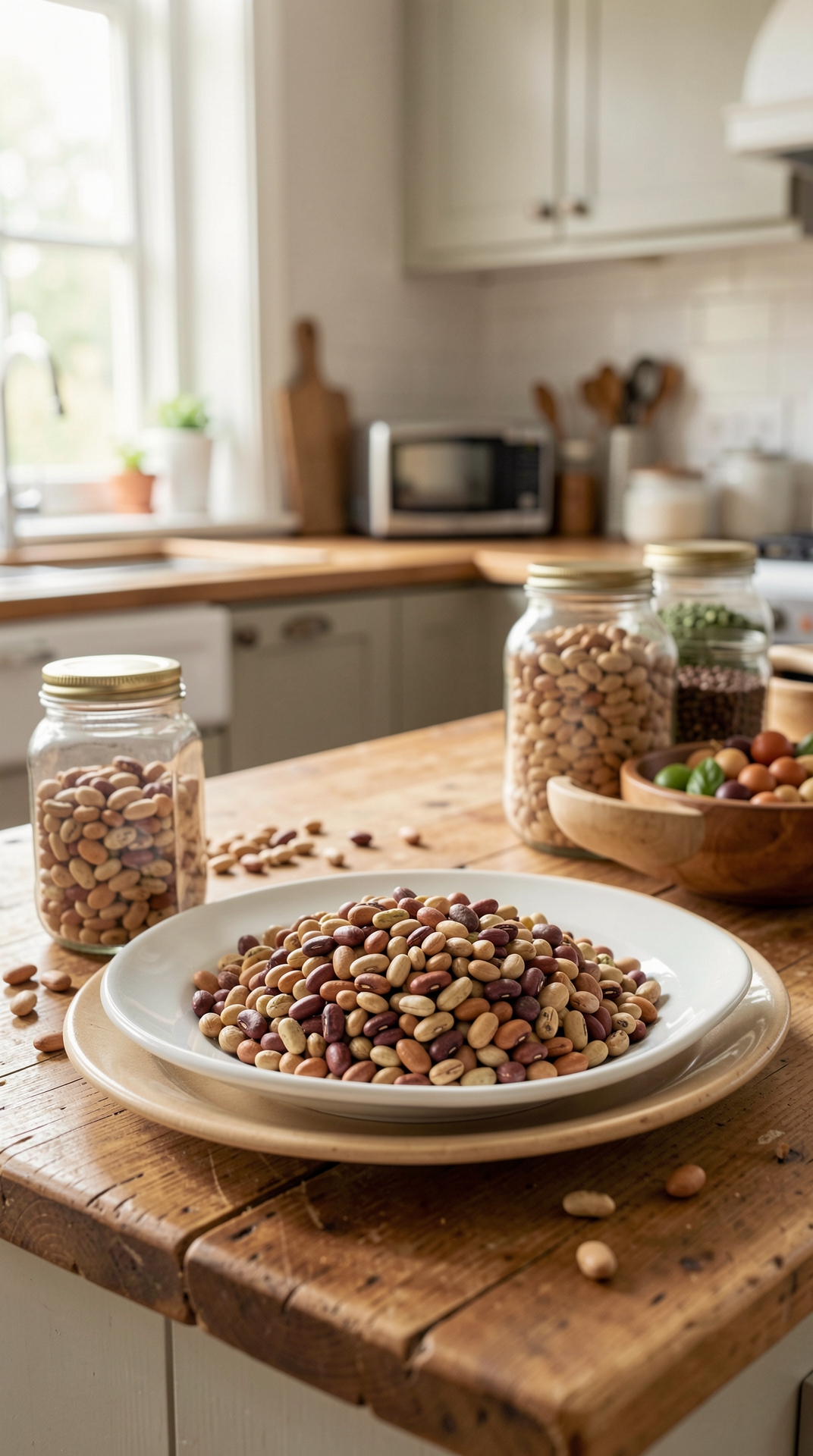 How To Store Beans For Better Shelf Life featured image showing beans in a real home kitchen