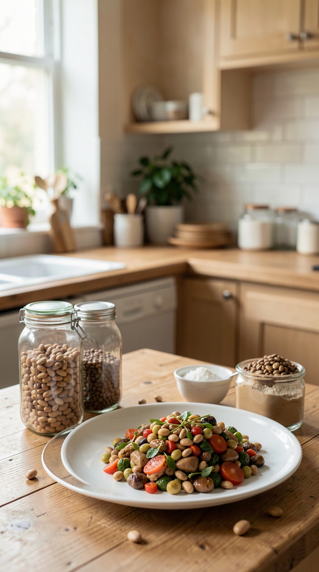 How To Store Beans For Better Shelf Life featured image showing beans in a real home kitchen