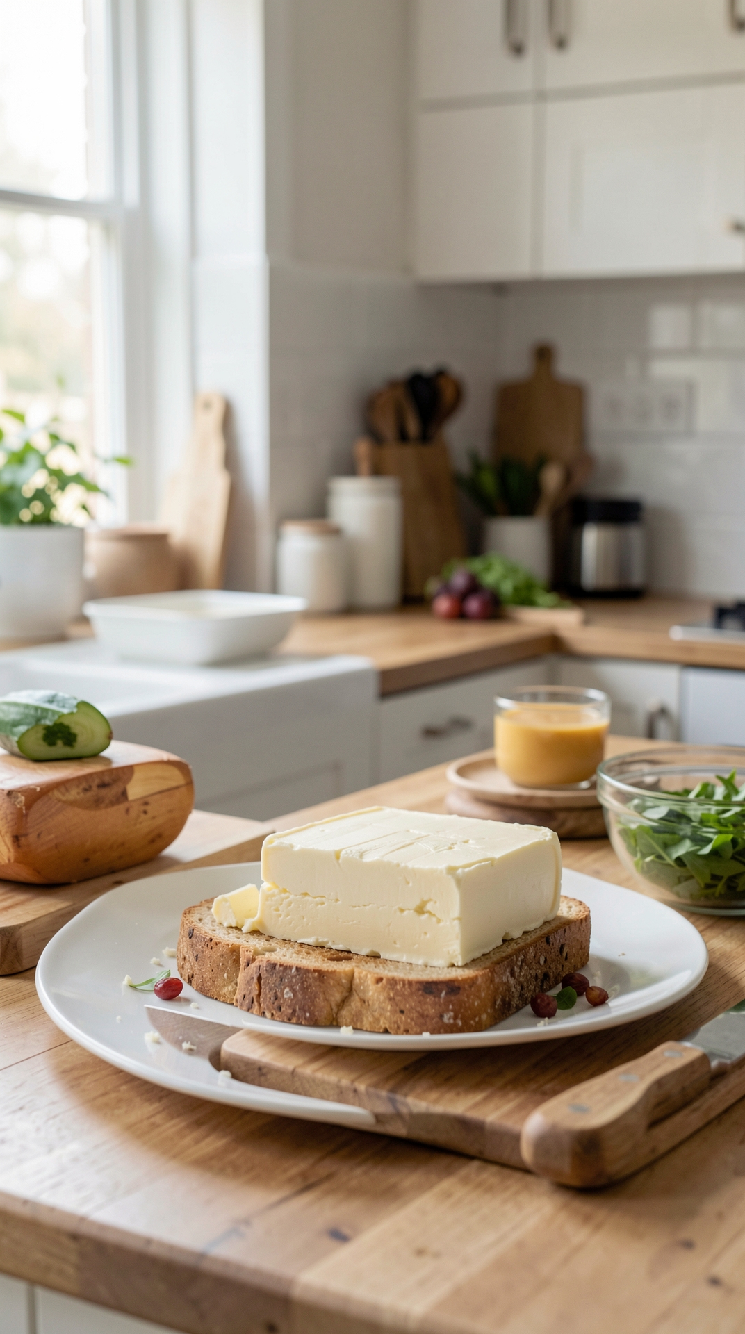 How To Store Butter For Better Shelf Life featured image showing butter in a real home kitchen