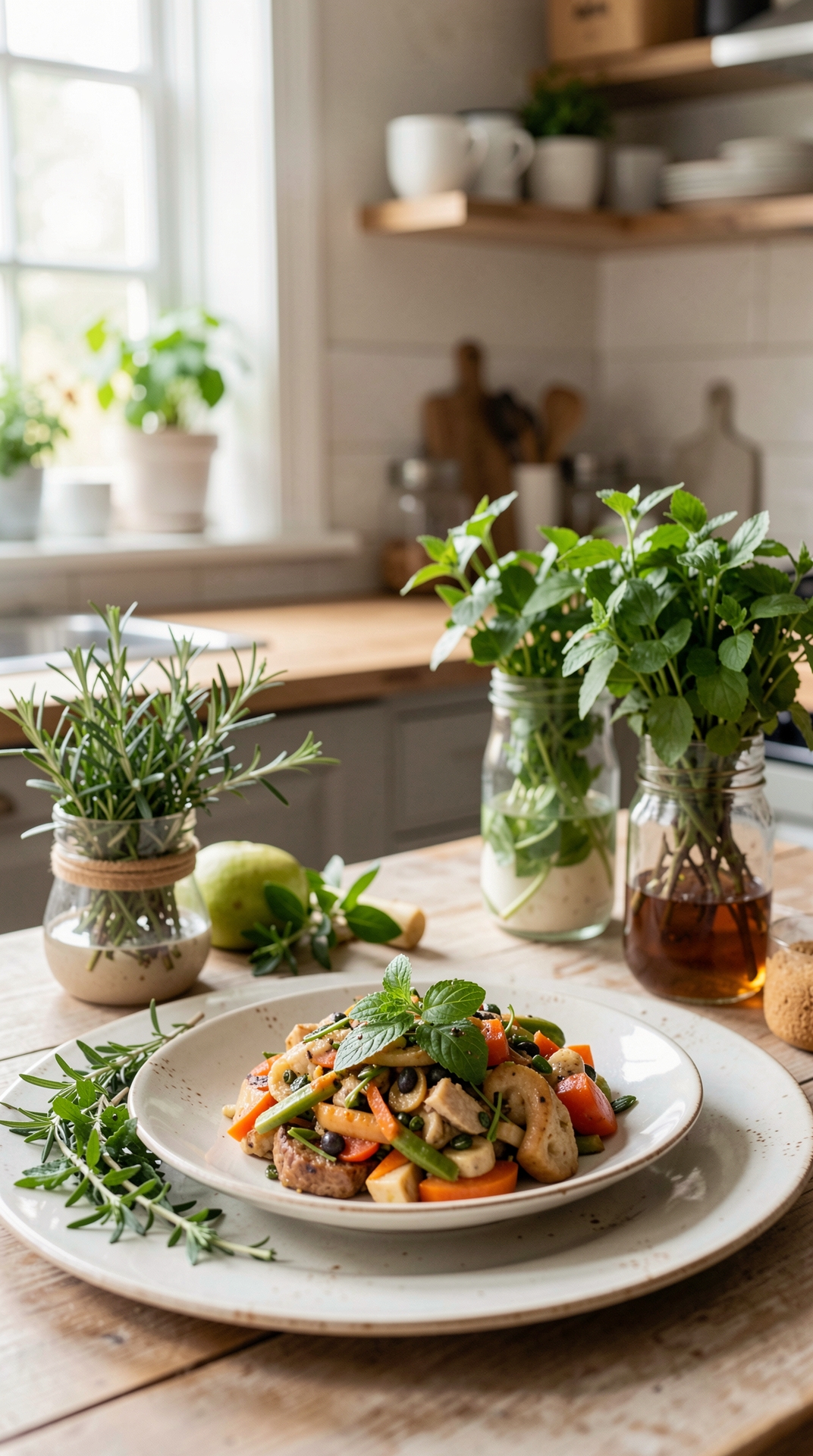 How To Store Fresh Herbs For Better Shelf Life featured image showing fresh herbs in a real home kitchen
