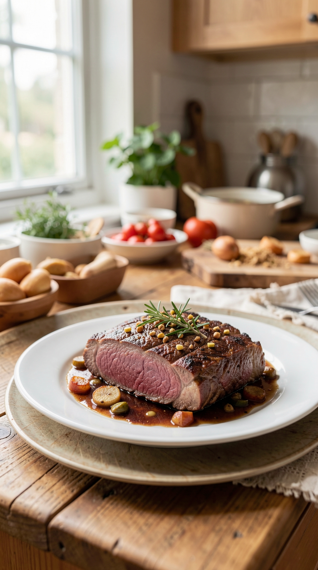 Key Principles Of Braising Beef For More Flavor Development featured image showing braising beef in a real home kitchen