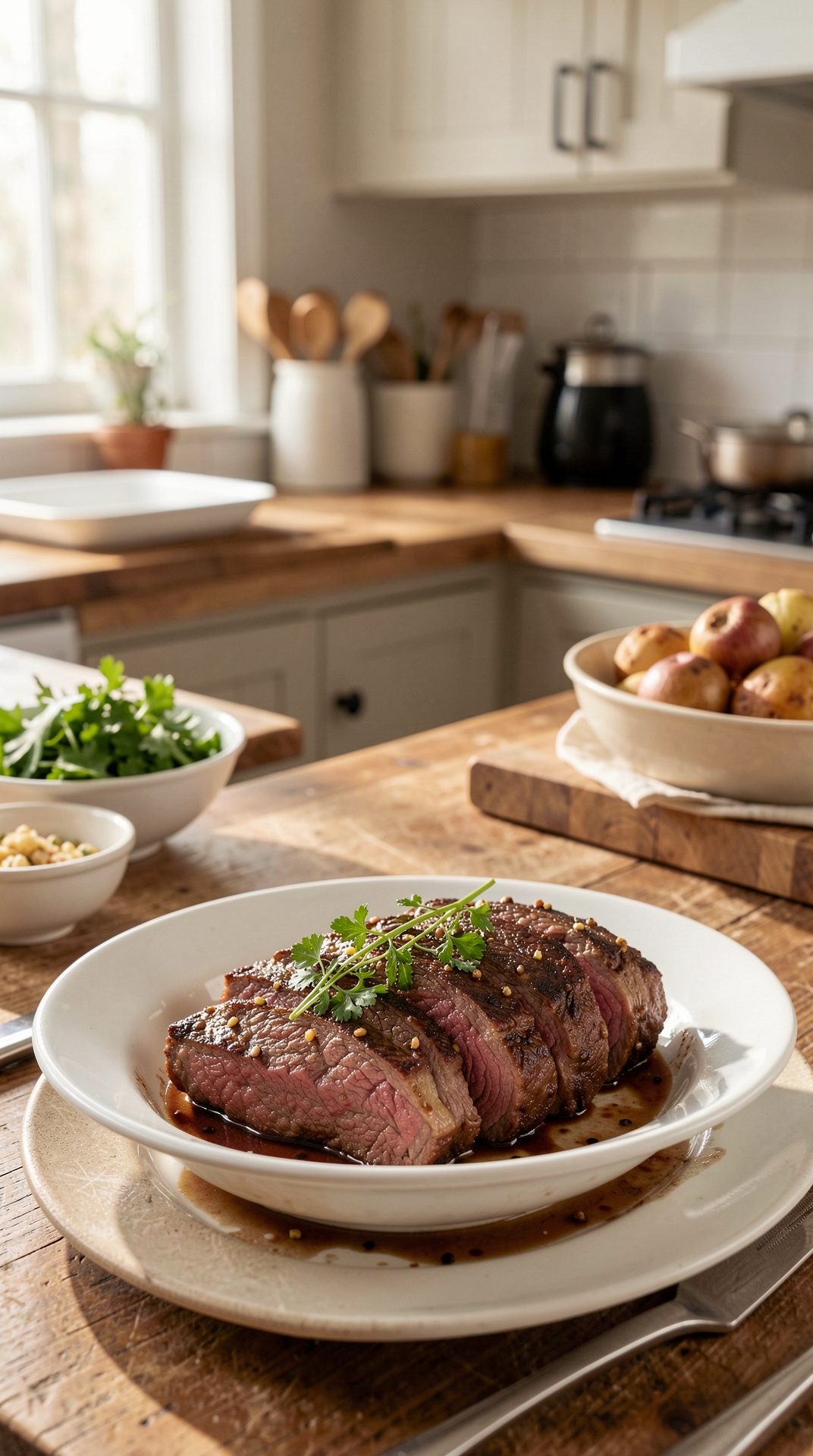 Key Principles Of Braising Beef For More Flavor Development featured image showing braising beef in a real home kitchen