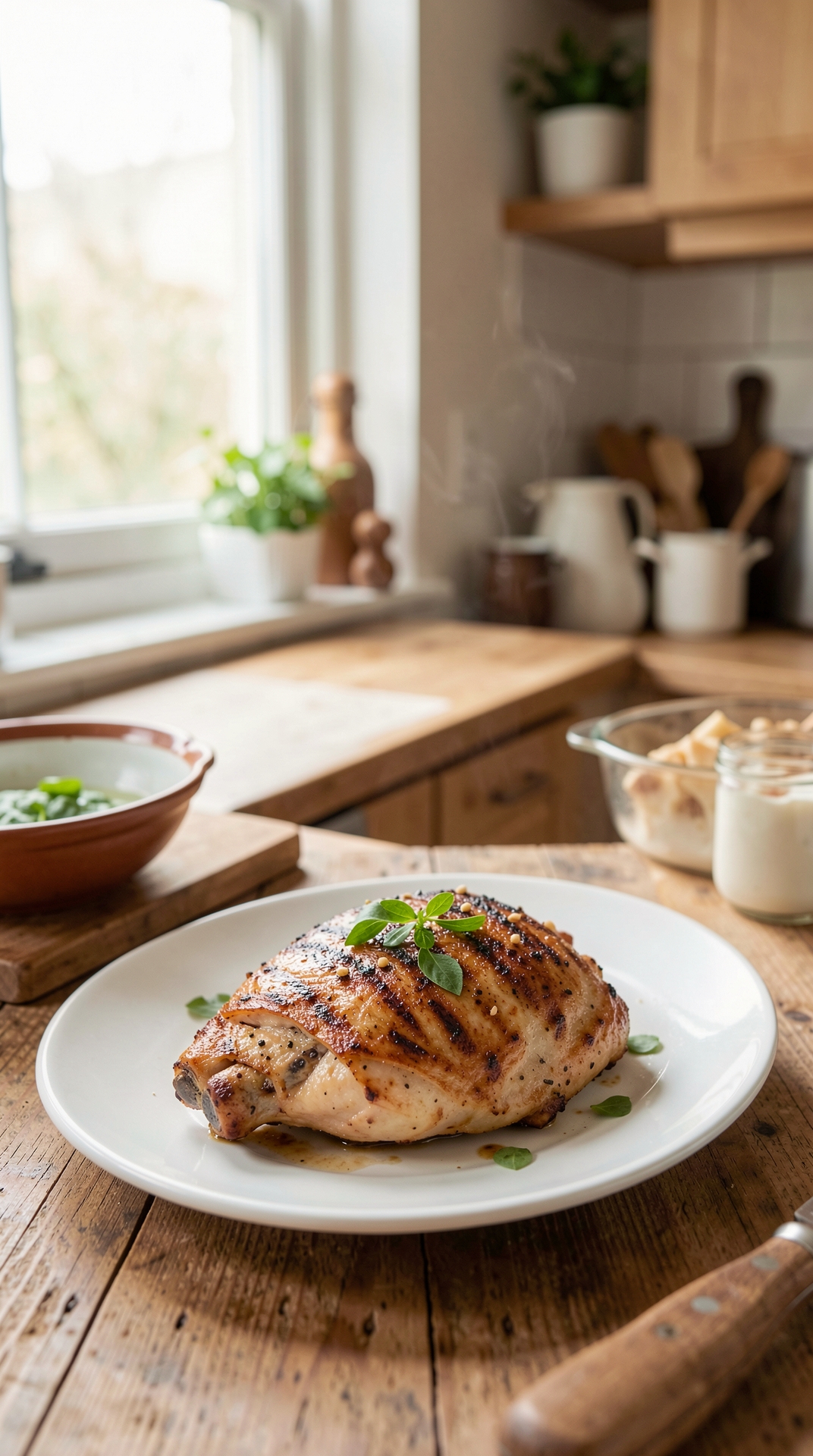 Key Principles Of Pan-Searing Chicken For Better Texture Every Time featured image showing pan-searing chicken in a real home kitchen
