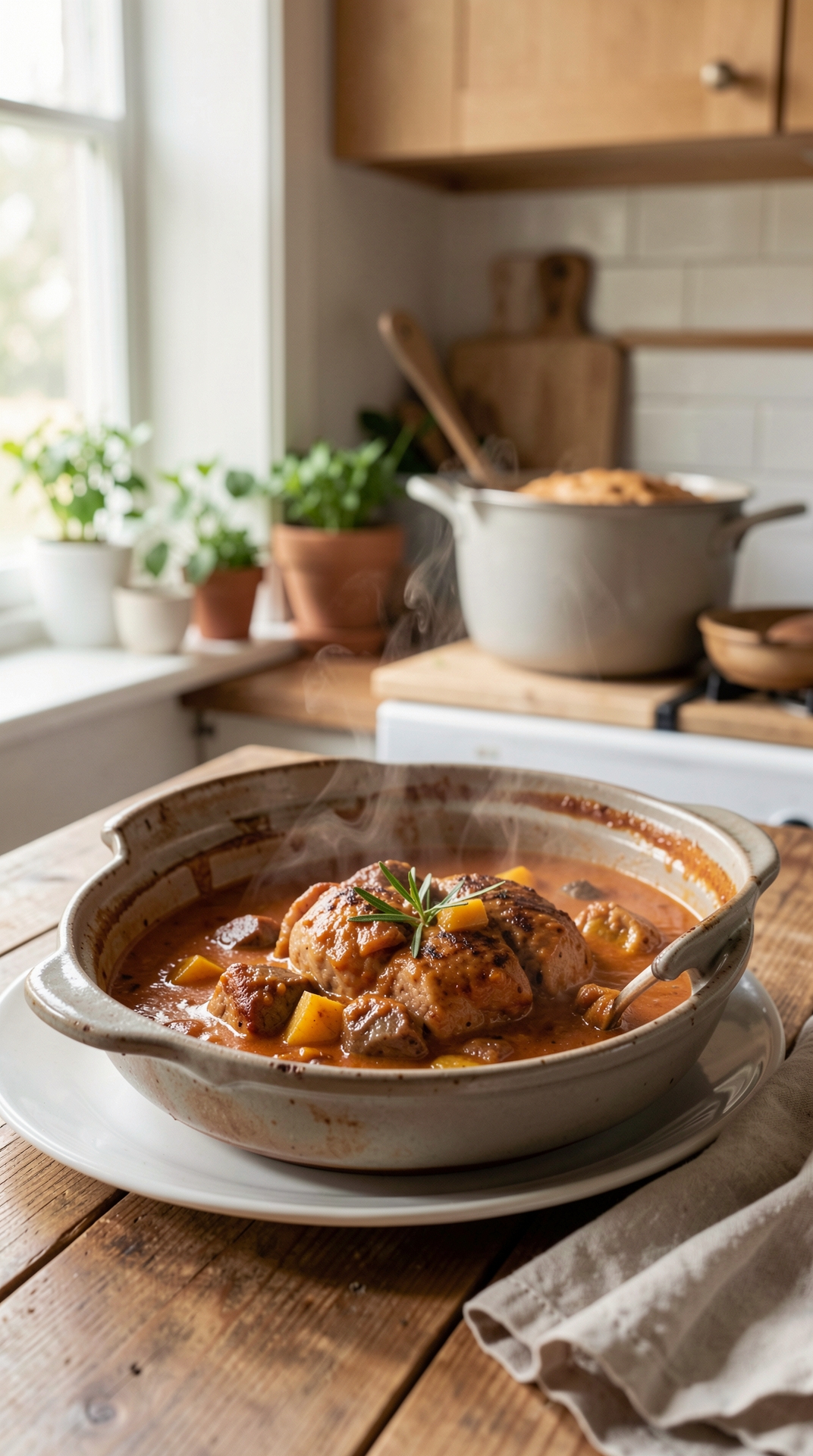 Key Principles Of Simmering Sauces For Better Browning featured image showing simmering sauces in a real home kitchen
