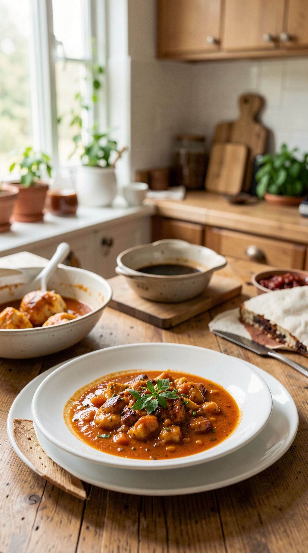 Key Principles Of Simmering Sauces For More Flavor Development featured image showing simmering sauces in a real home kitchen