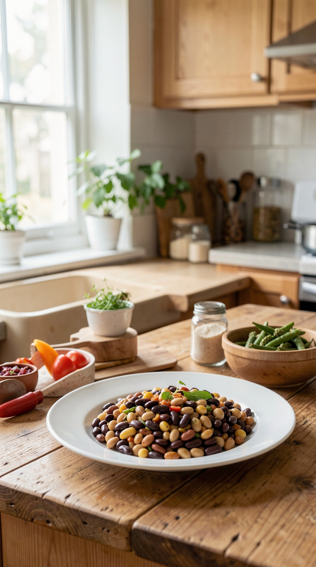 Kitchen Guide To Beans For Better Shelf Life featured image showing beans in a real home kitchen