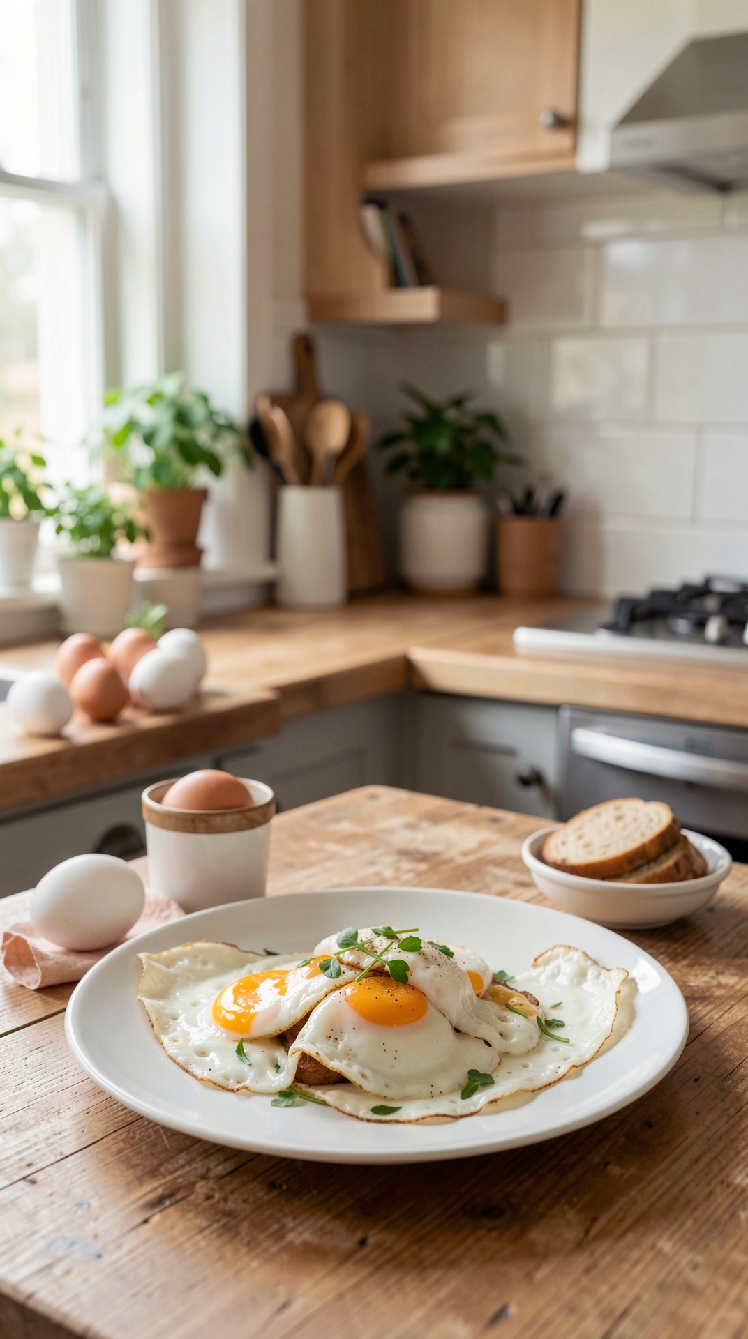 Kitchen Guide To Eggs For Better Shelf Life featured image showing eggs in a real home kitchen