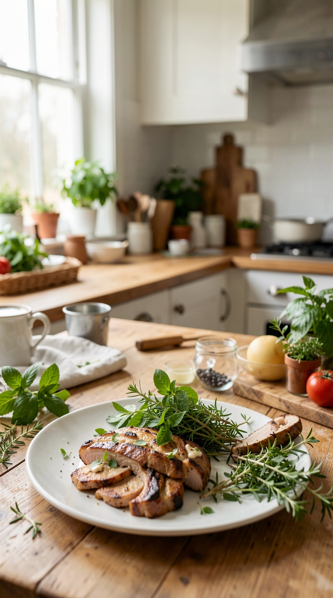 Kitchen Guide To Fresh Herbs For Less Spoilage featured image showing fresh herbs in a real home kitchen