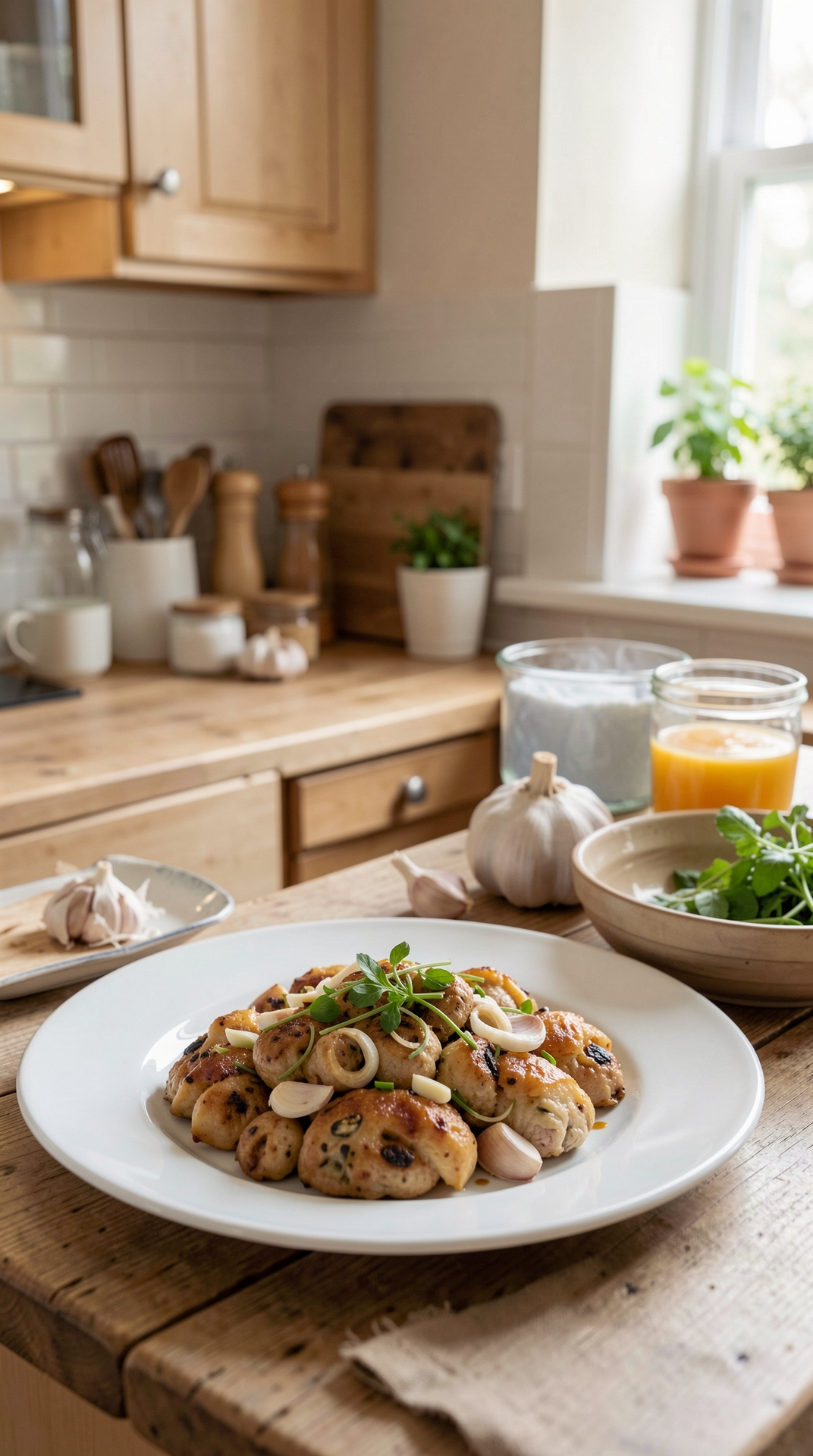 Kitchen Guide To Garlic For Less Spoilage featured image showing garlic in a real home kitchen