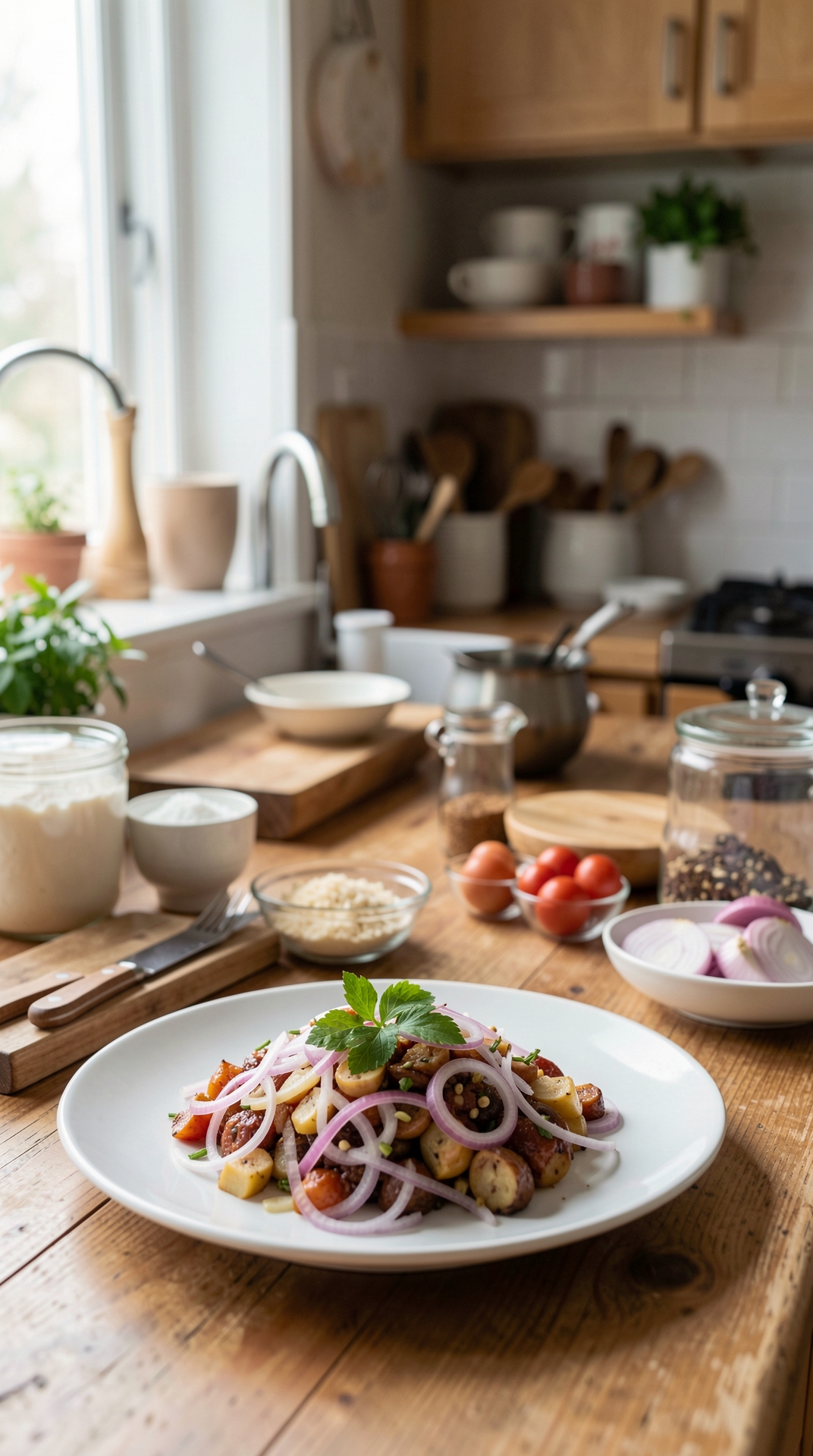 Kitchen Guide To Onions For Better Shelf Life featured image showing onions in a real home kitchen