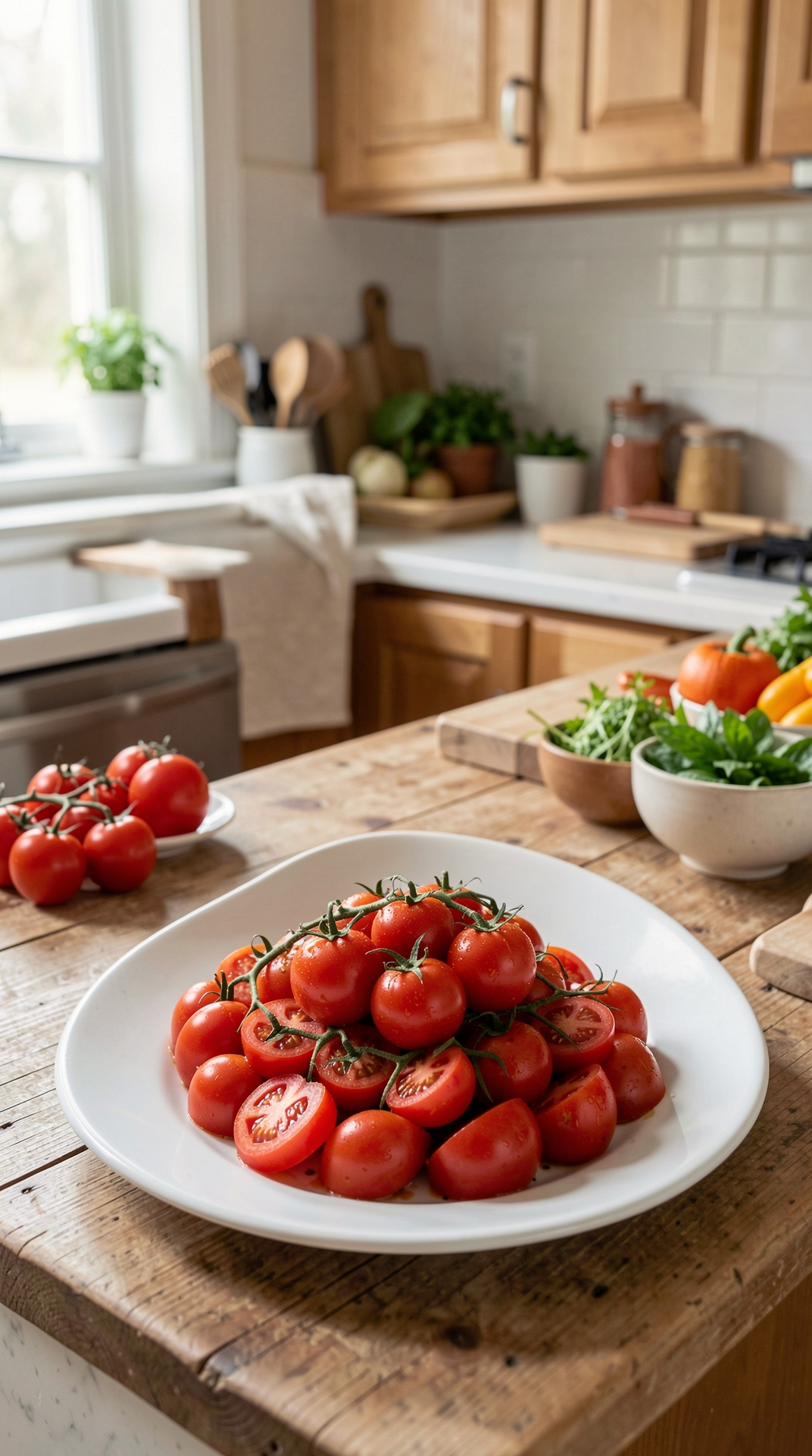 Kitchen Guide To Tomatoes For More Confident Substitutions featured image showing tomatoes in a real home kitchen