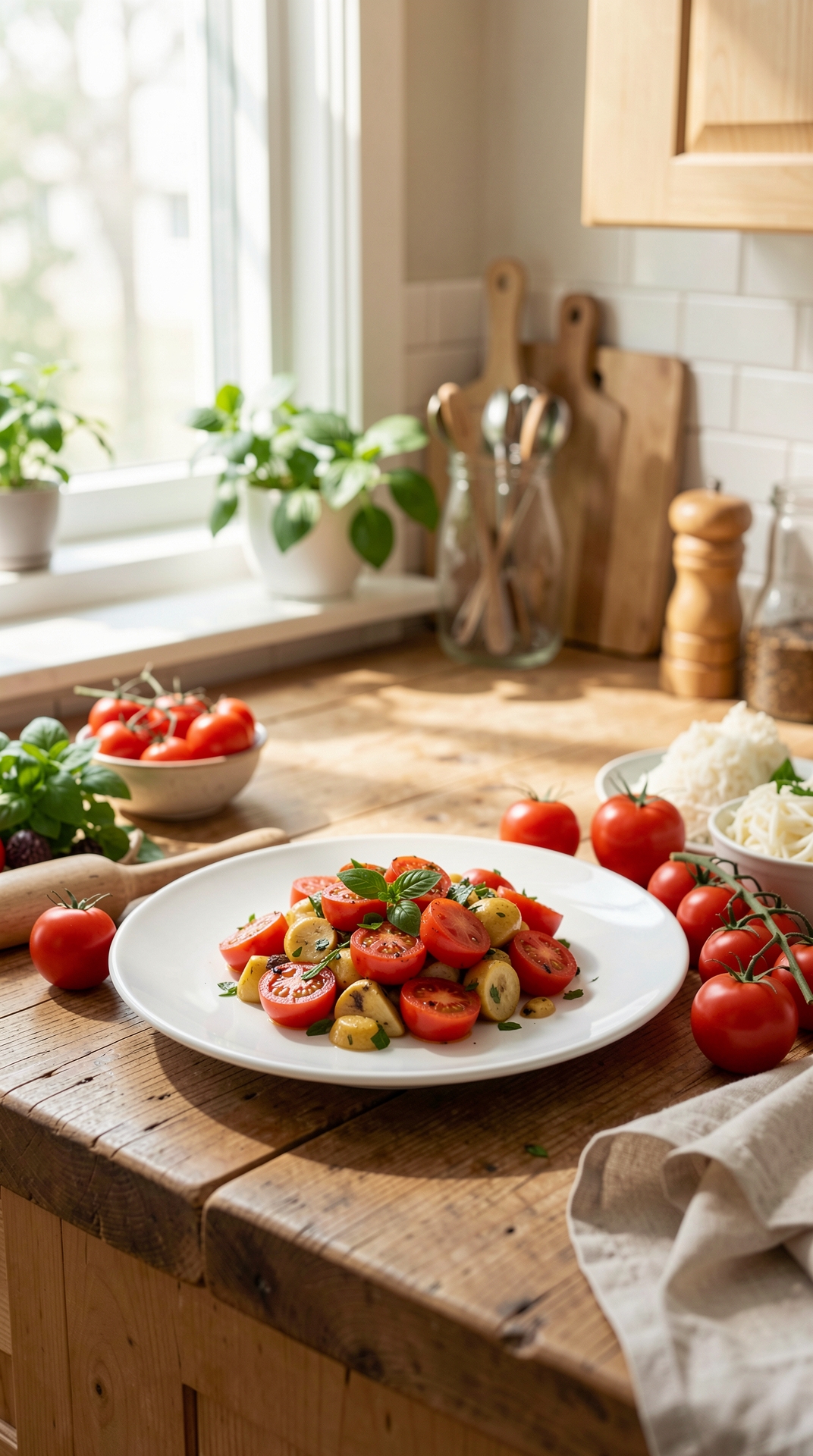 Kitchen Guide To Tomatoes For More Confident Substitutions featured image showing tomatoes in a real home kitchen