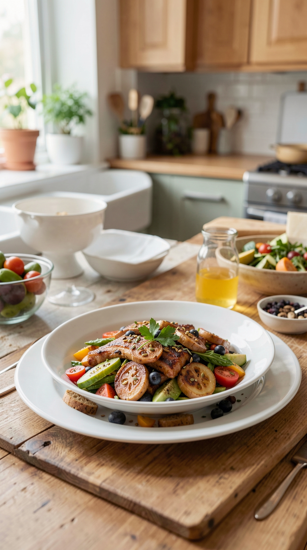 Mistakes To Avoid With Balanced Plates For Easier Leftovers featured image showing balanced plates in a real home kitchen