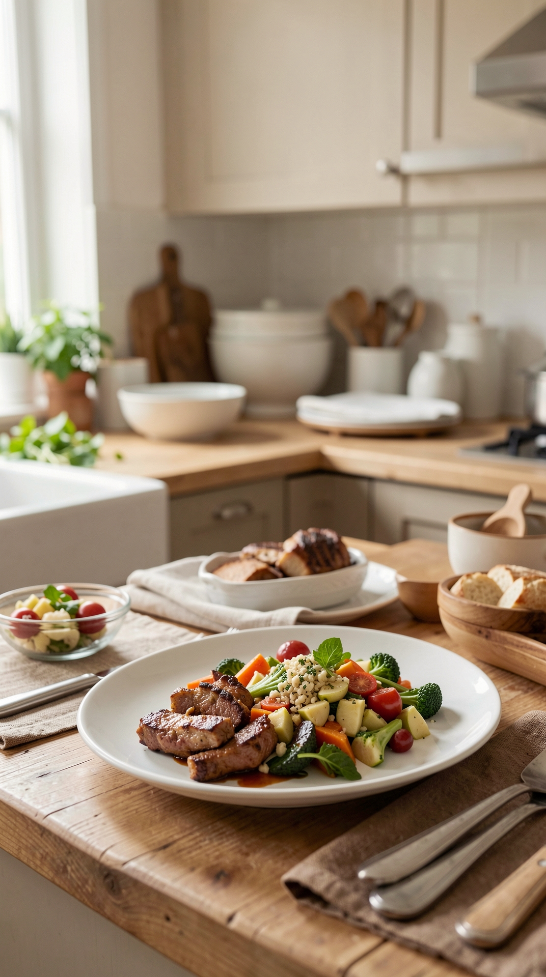 Mistakes To Avoid With Balanced Plates For Easier Leftovers featured image showing balanced plates in a real home kitchen