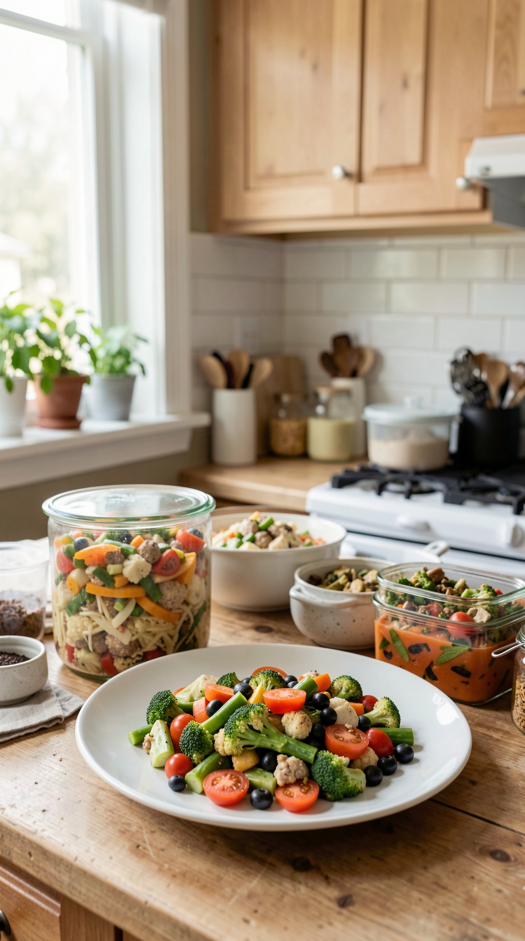 Practical Guide To Freezer Meals For Less Food Waste featured image showing freezer meals in a real home kitchen