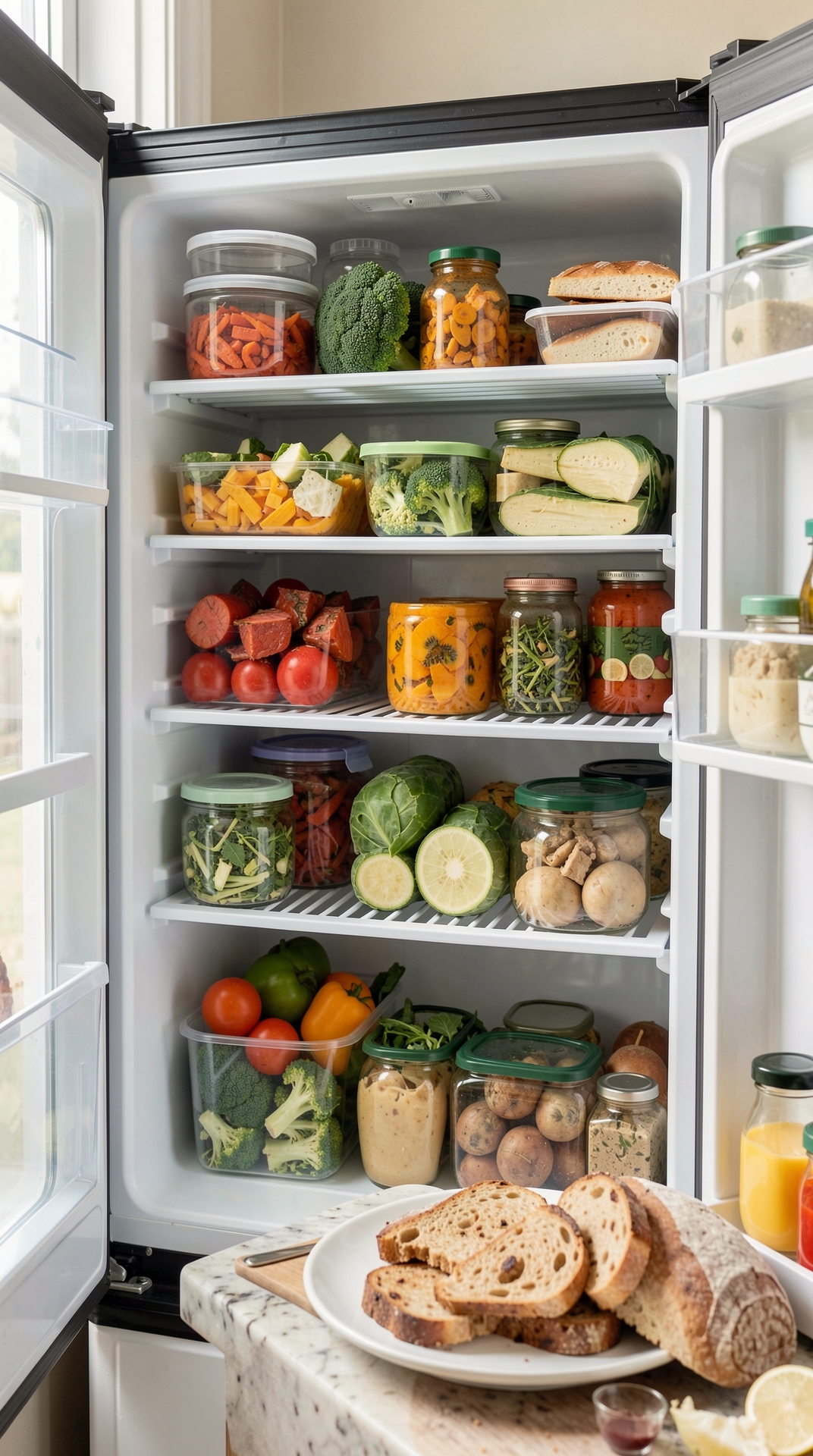 Practical Guide To Fridge Storage For Less Food Waste featured image showing fridge storage in a real home kitchen