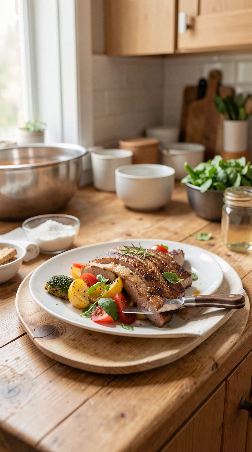 Practical Guide To Knife Setup For Simpler Cleanup featured image showing knife setup in a real home kitchen