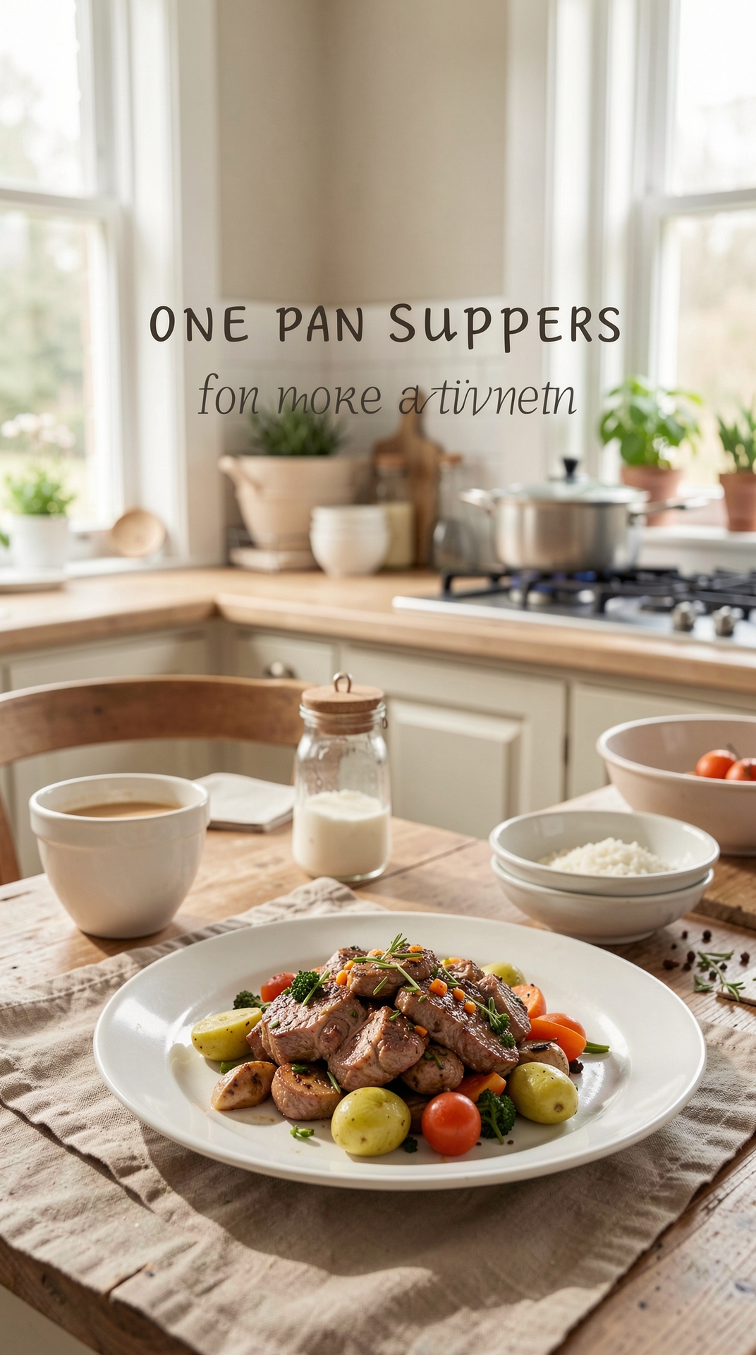 Practical Guide To One-Pan Suppers For More Variety At Dinner featured image showing one-pan suppers in a real home kitchen