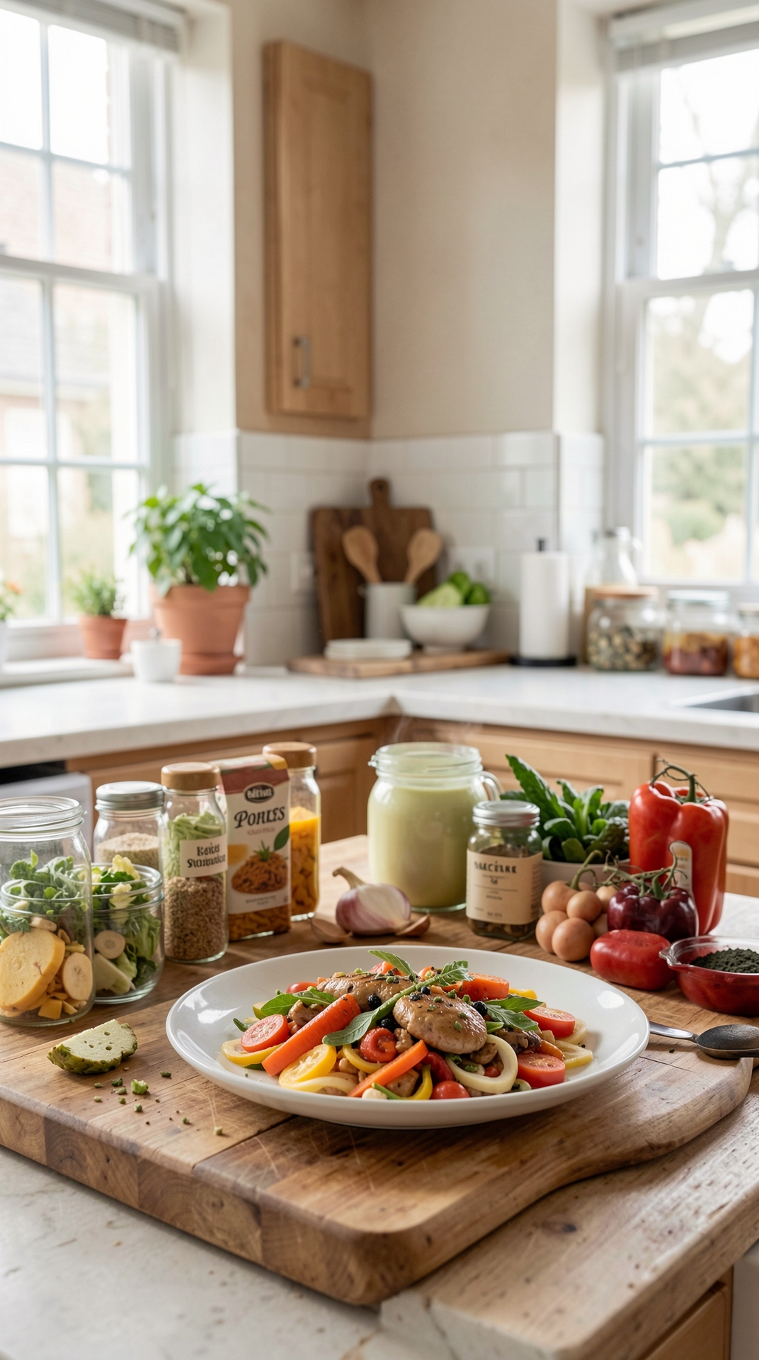 Practical Guide To Pantry Zones For Less Food Waste featured image showing pantry zones in a real home kitchen