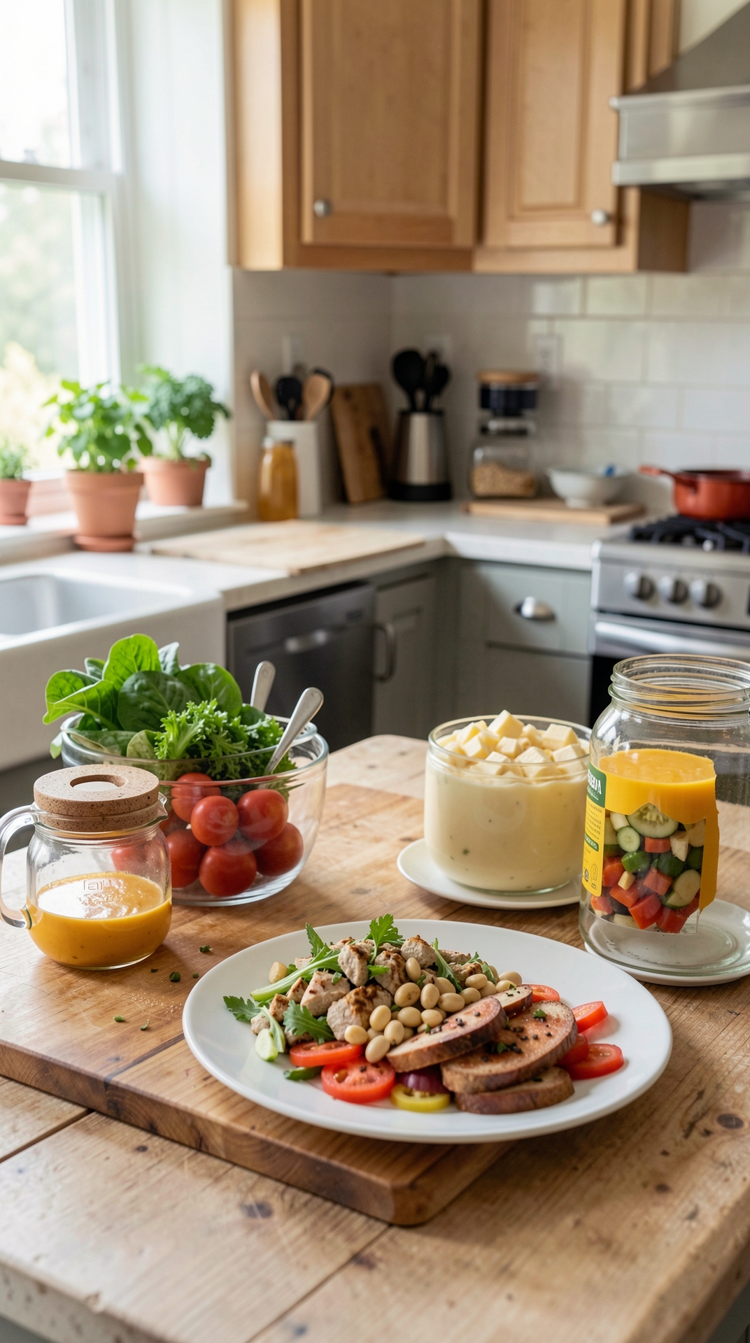 Practical Guide To Prep Stations For Faster Prep featured image showing prep stations in a real home kitchen