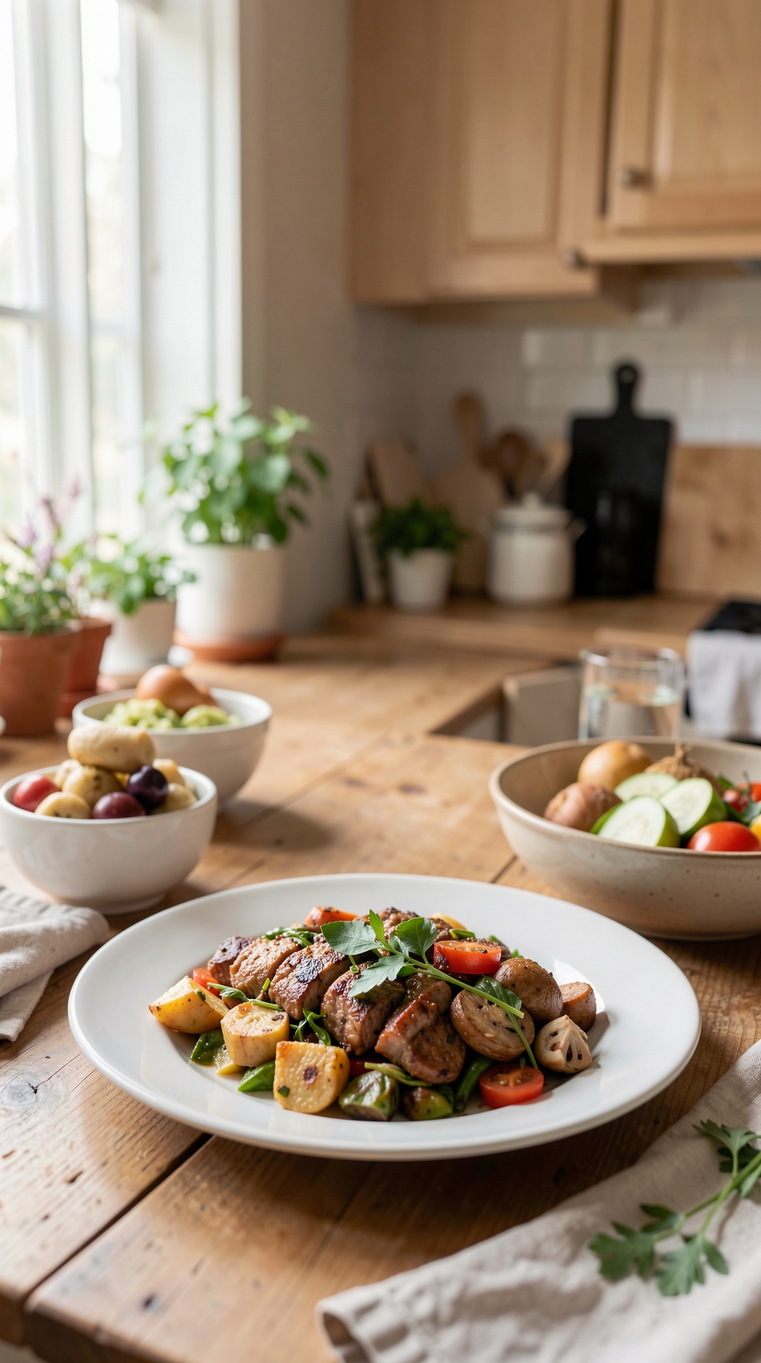 Practical Guide To Seasonal Menus For Less Stress On Weeknights featured image showing seasonal menus in a real home kitchen