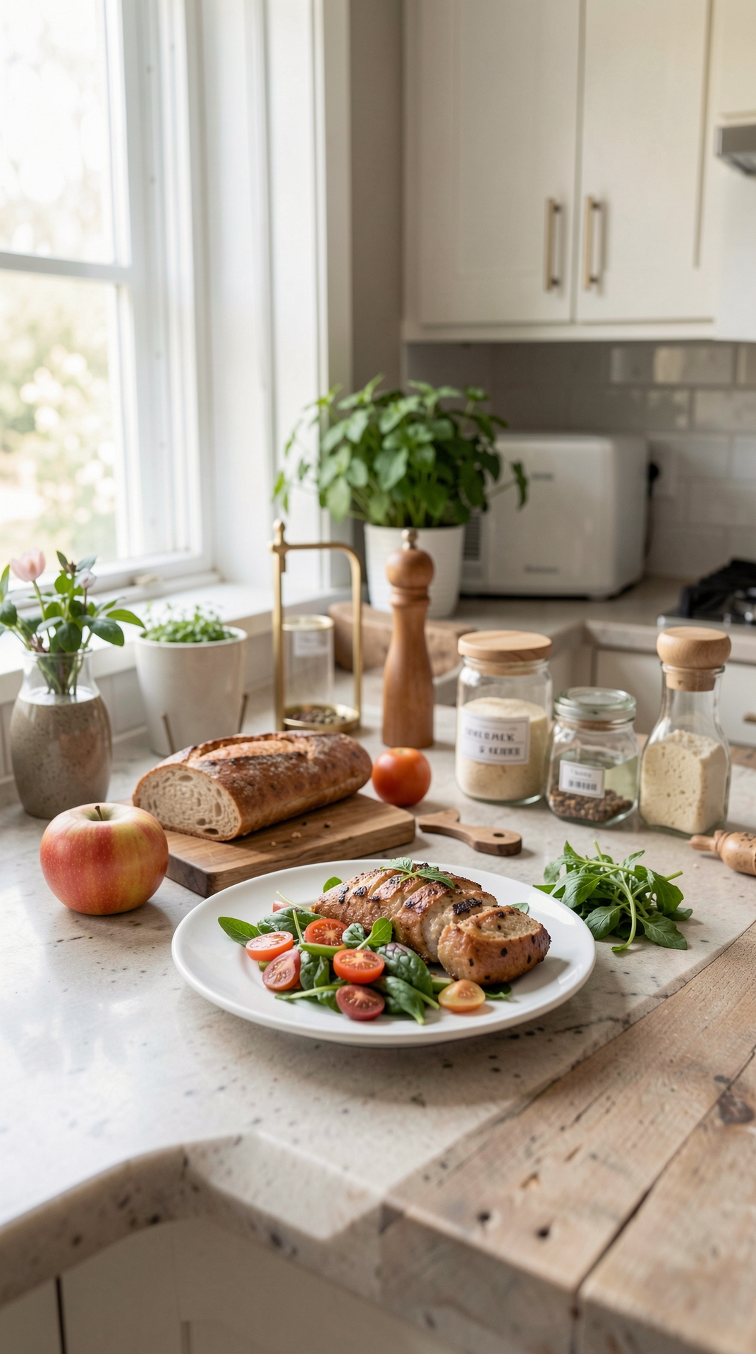 Practical Guide To Small Kitchen Counters For Less Food Waste featured image showing small kitchen counters in a real home kitchen