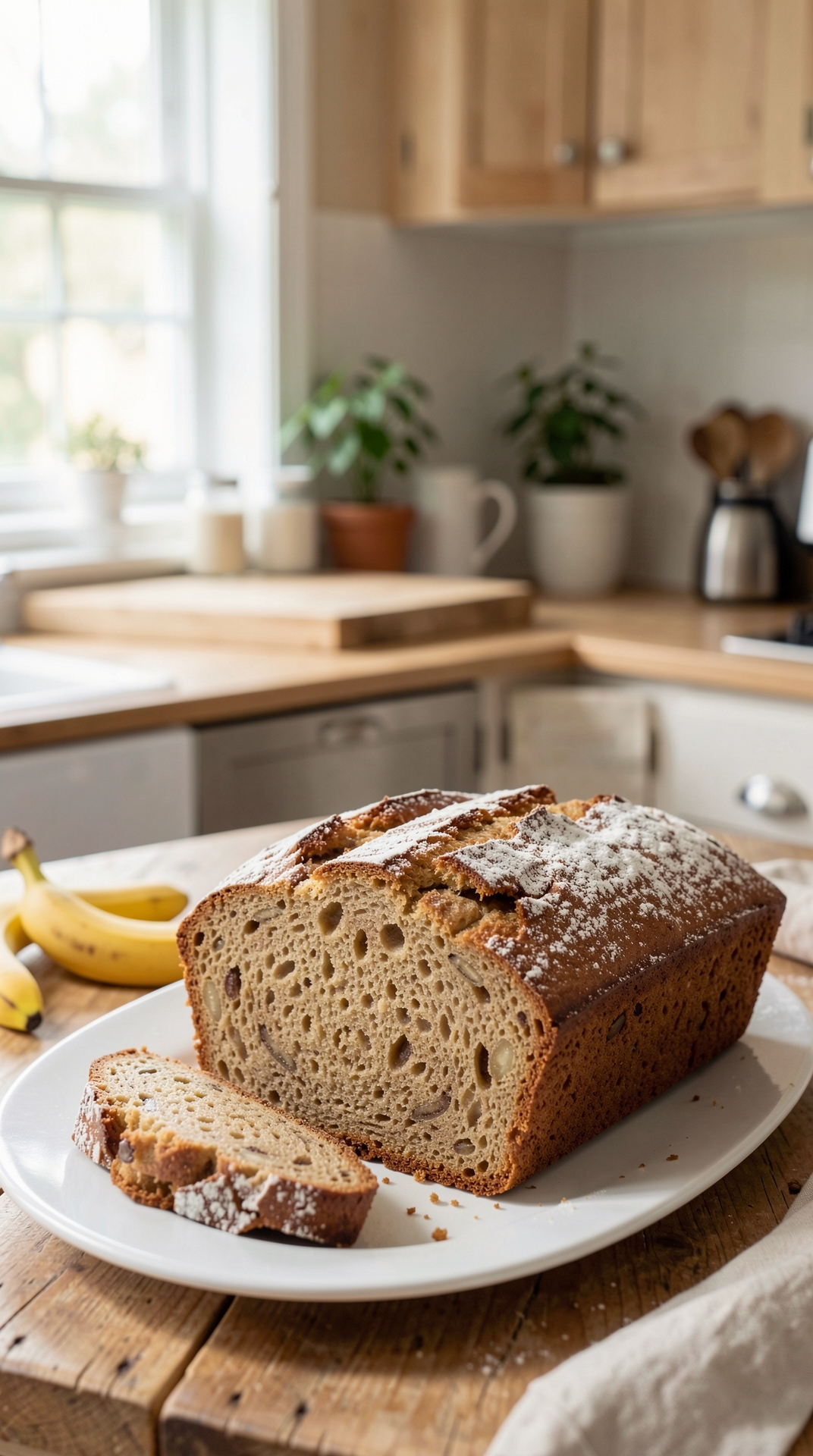 Simple Methods For Banana Bread For Less Waste When Baking featured image showing banana bread in a real home kitchen