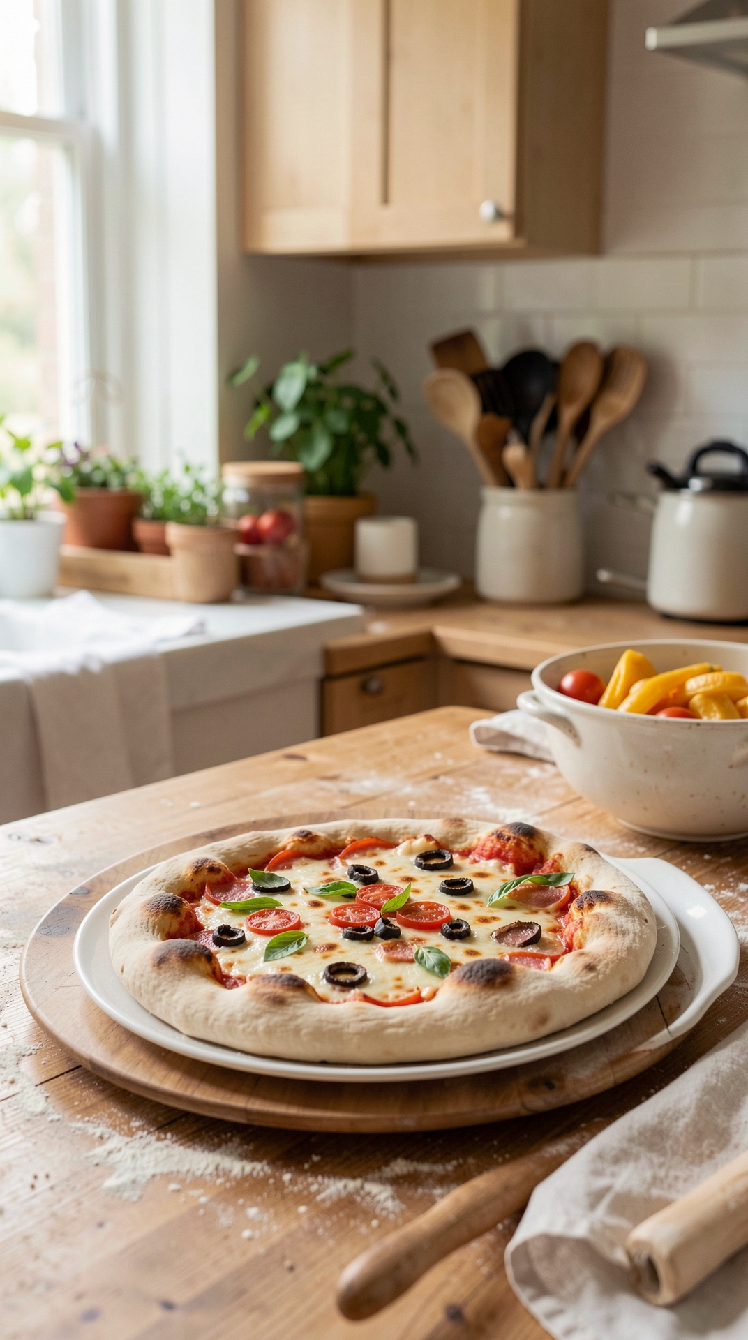 Simple Methods For Pizza Dough For Even Browning featured image showing pizza dough in a real home kitchen