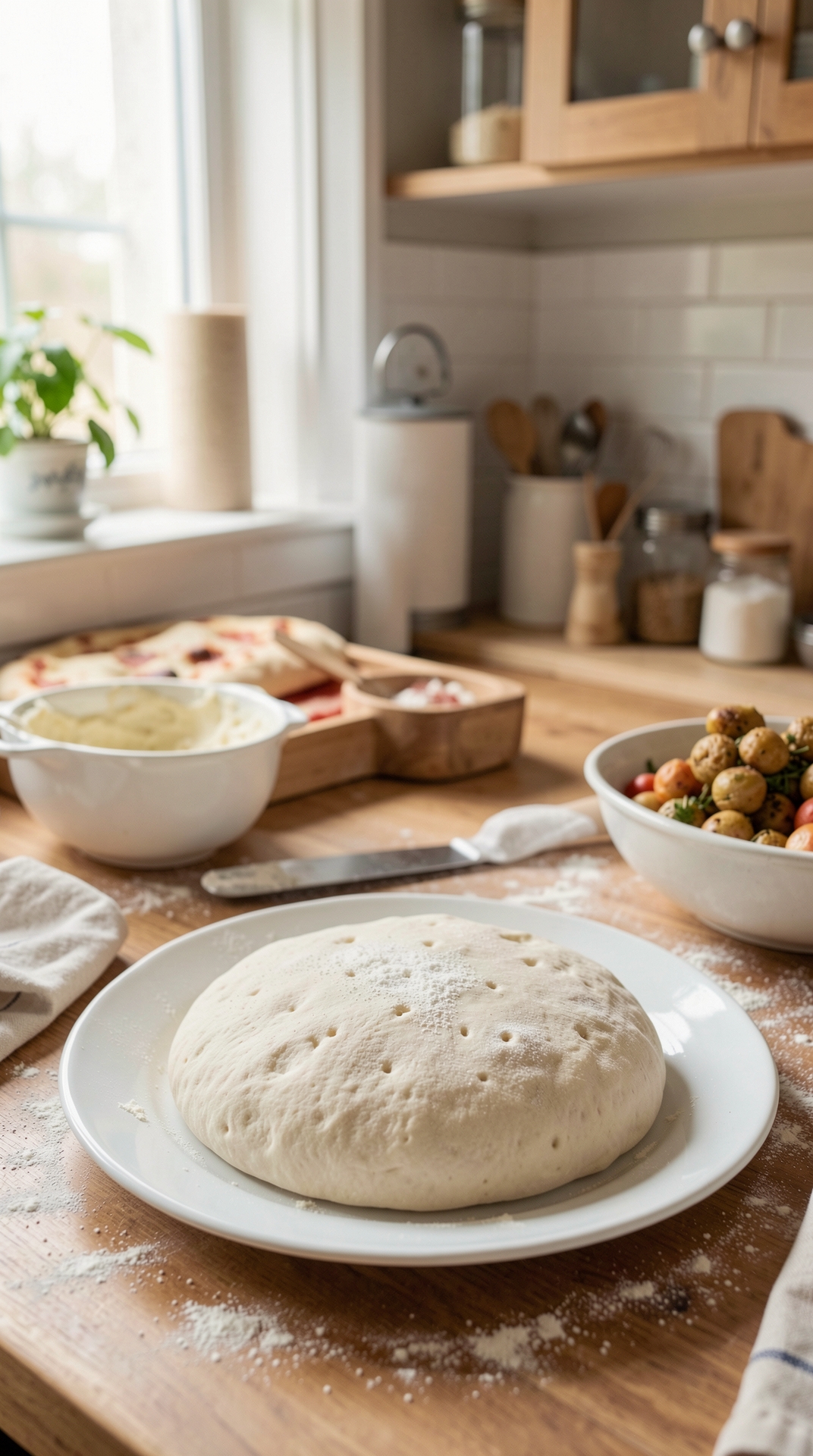 Simple Methods For Pizza Dough For More Reliable Rise featured image showing pizza dough in a real home kitchen