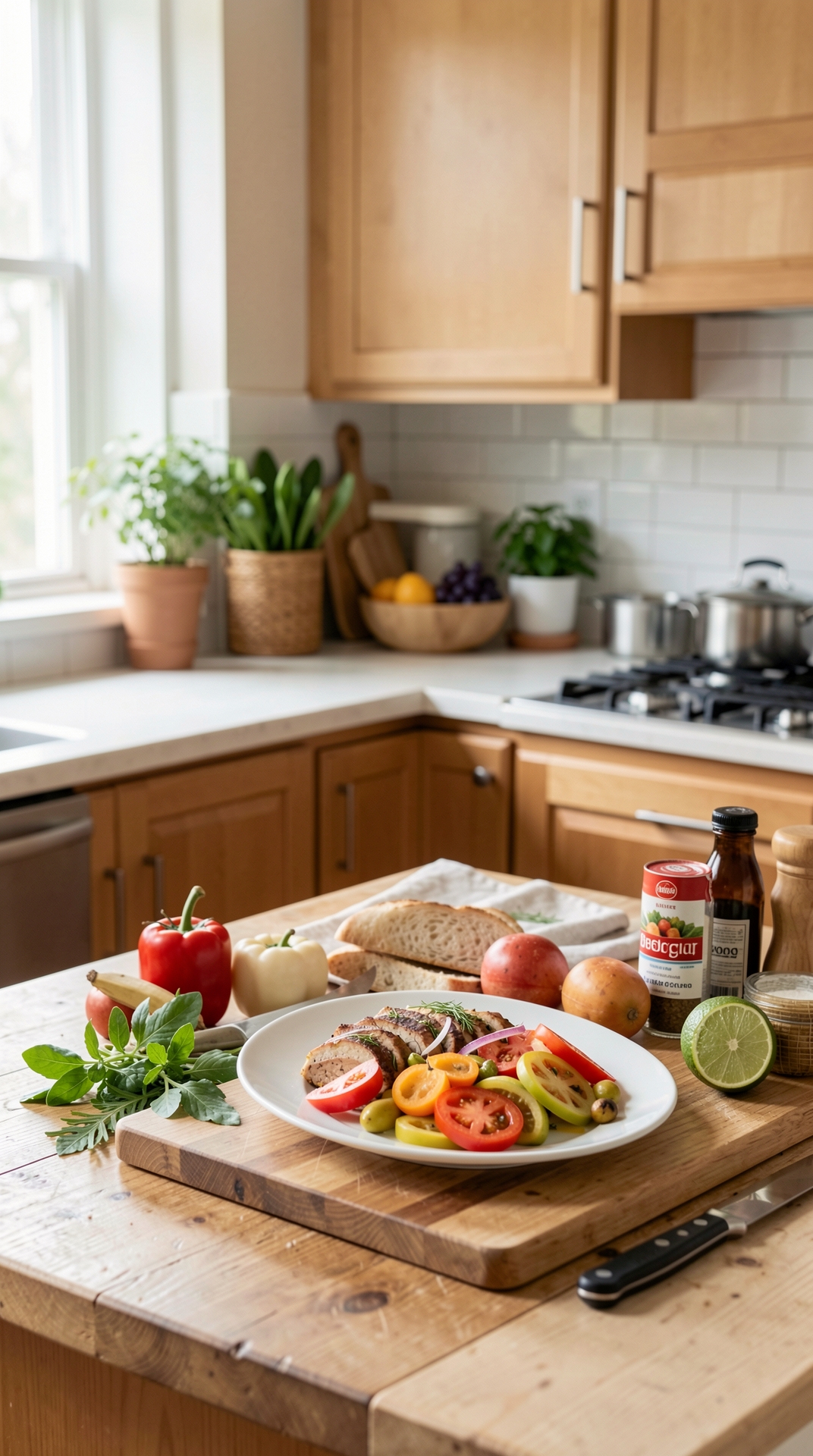 Smart Tips For Prep Stations For Less Food Waste featured image showing prep stations in a real home kitchen