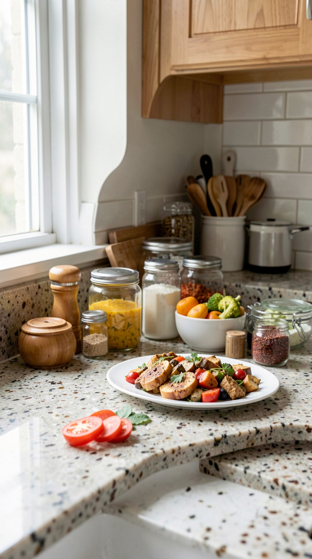 Smart Tips For Small Kitchen Counters For Safer Storage featured image showing small kitchen counters in a real home kitchen