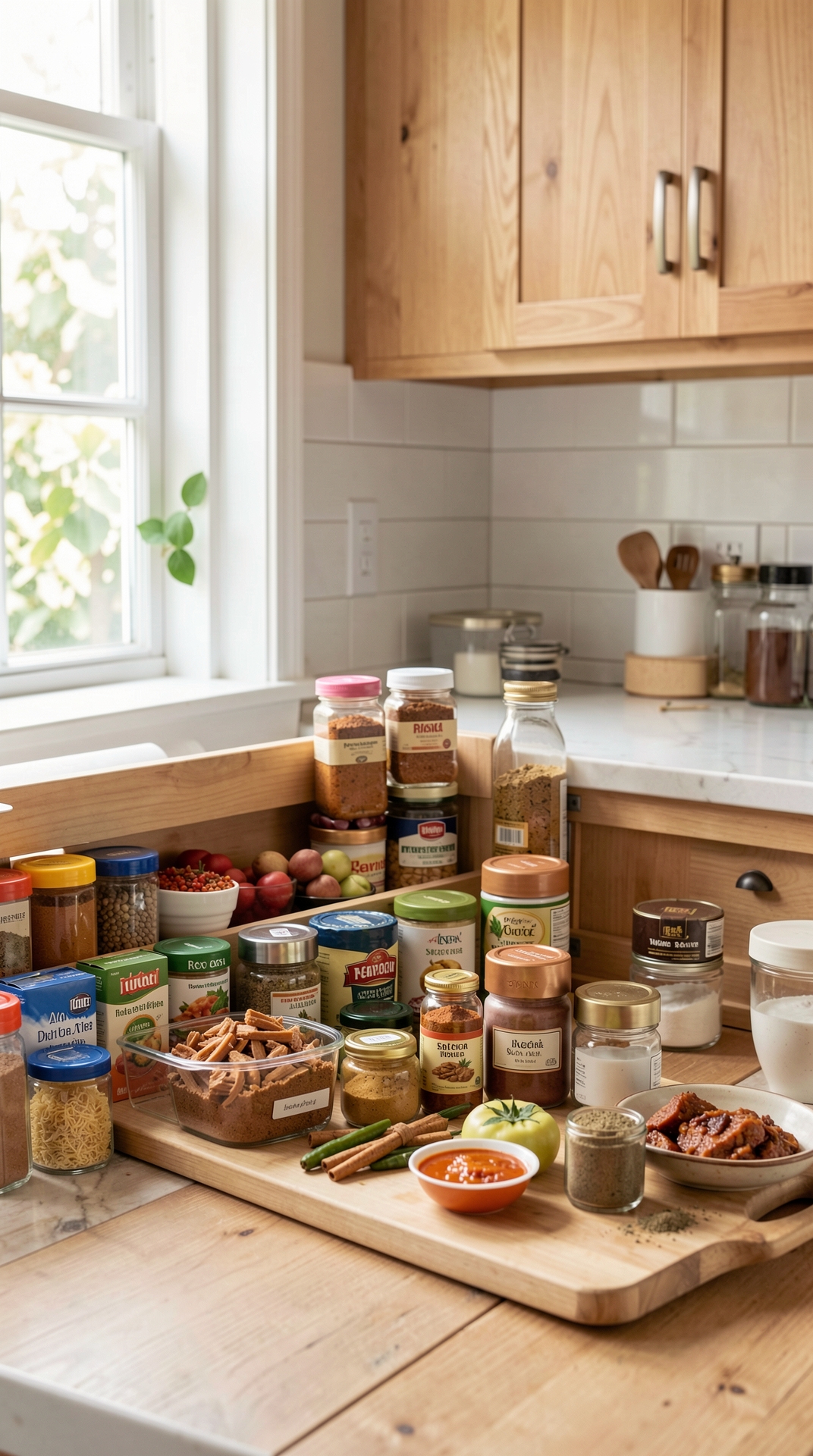Smart Tips For Spice Drawers For Clearer Kitchen Routines featured image showing spice drawers in a real home kitchen