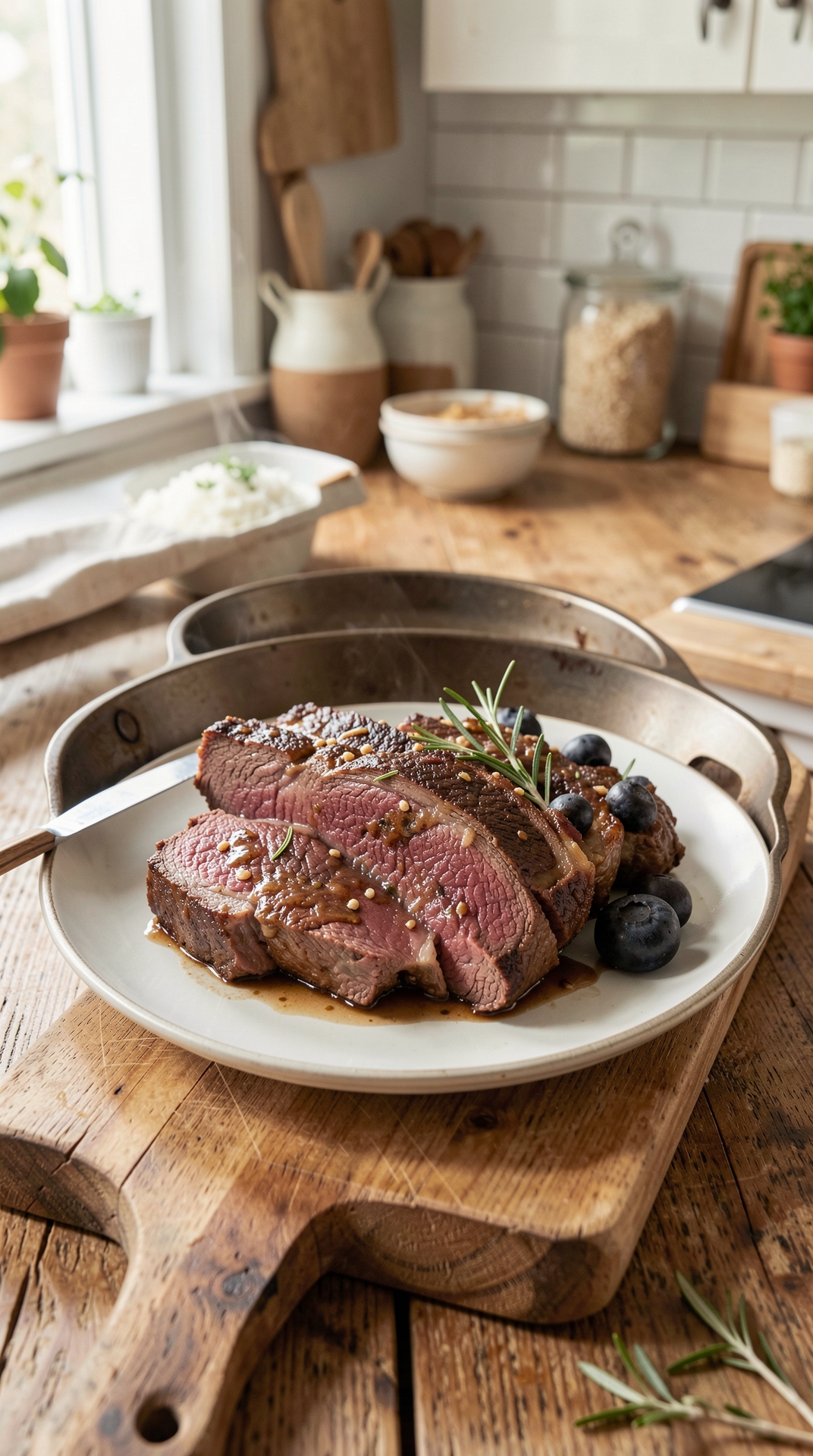 Step-By-Step Guide To Braising Beef For Consistent Doneness featured image showing braising beef in a real home kitchen