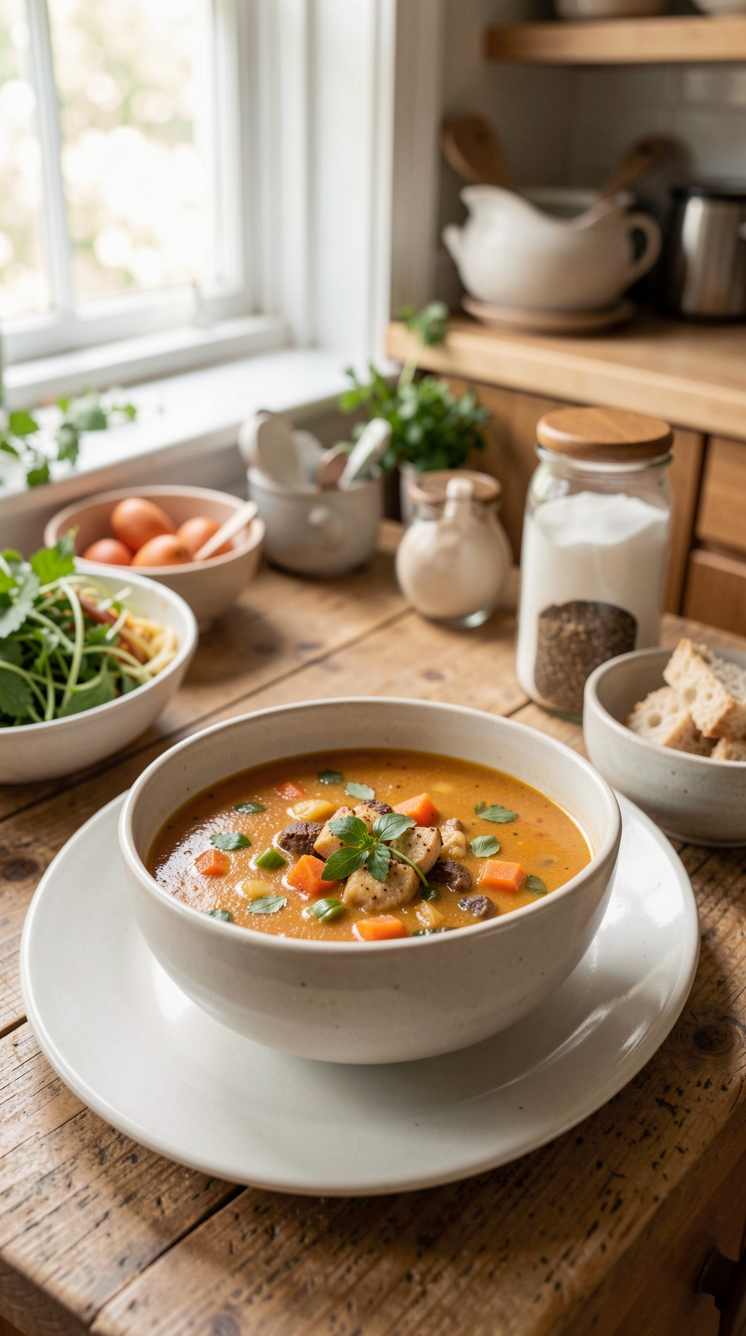 Step-By-Step Guide To Building Soups For Better Browning featured image showing building soups in a real home kitchen